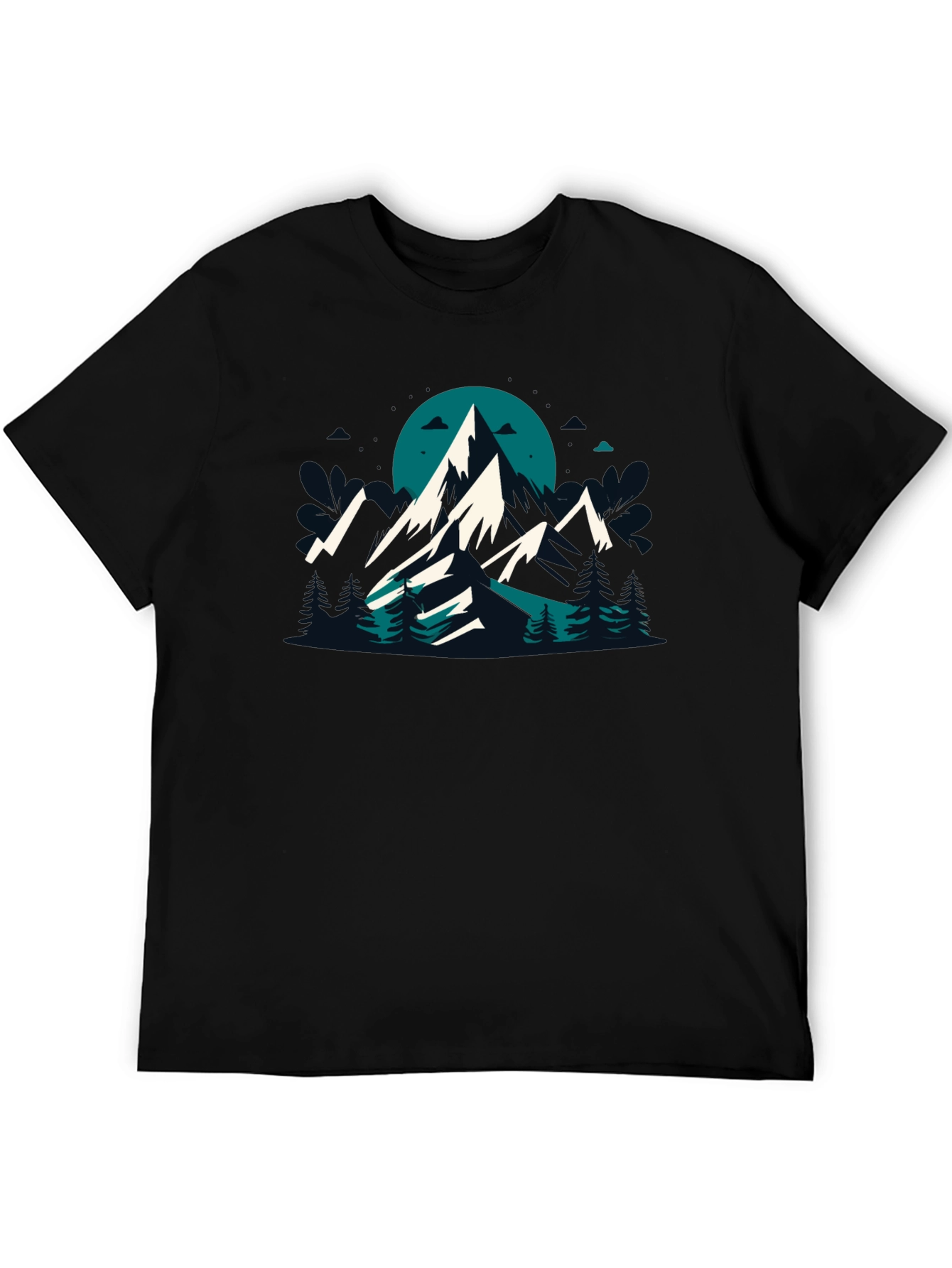 Mountain Graphic Black T-Shirt