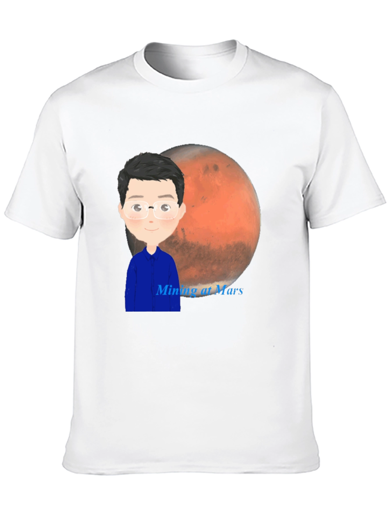 Mining at Mars T-Shirt - Space Exploration Tee