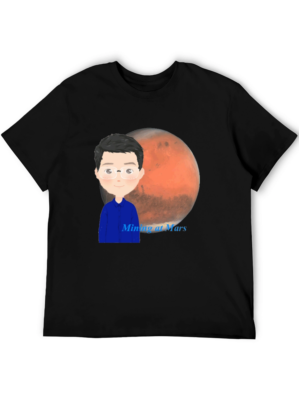 Mining at Mars T-Shirt - Space Exploration Tee