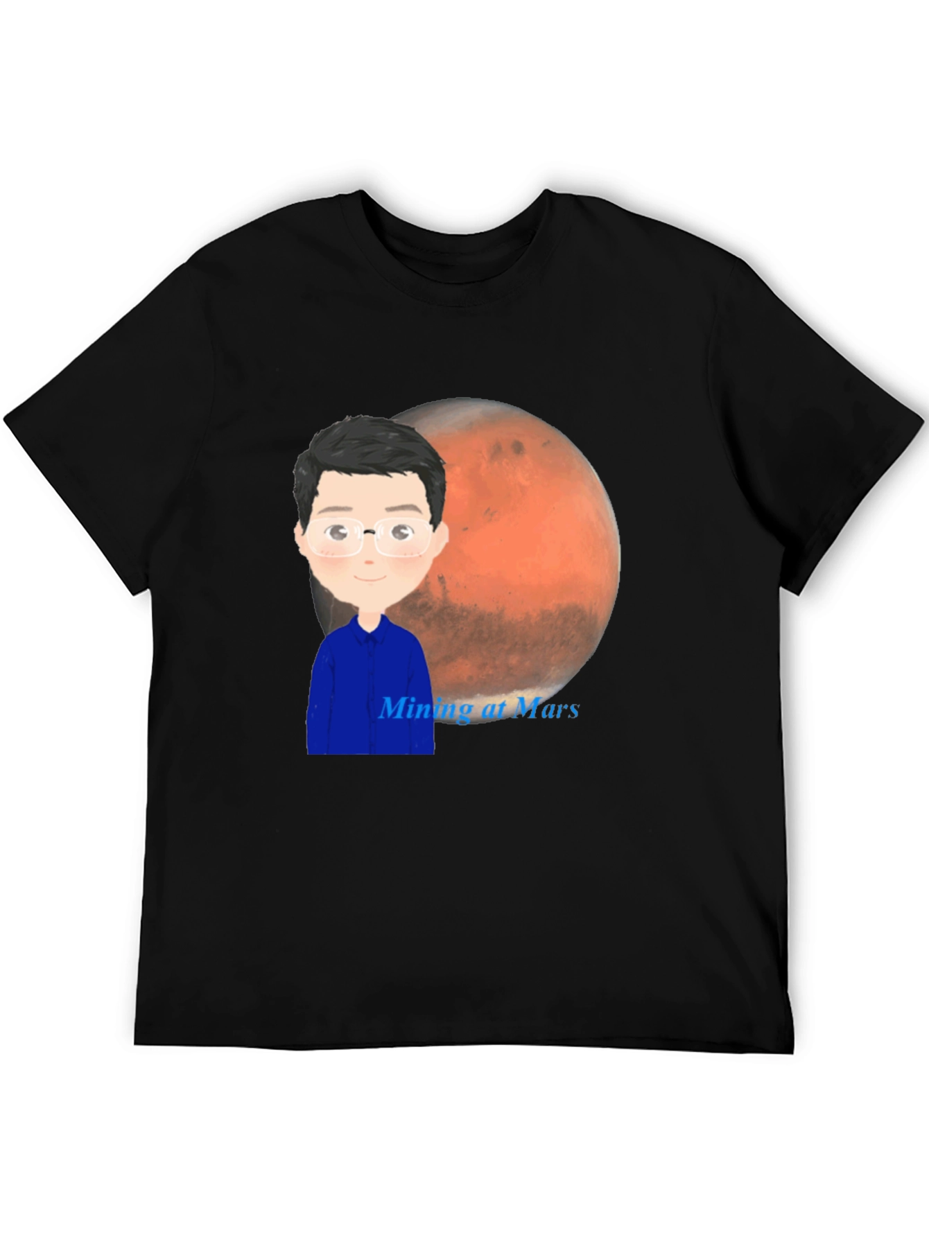 Mining at Mars T-Shirt - Space Exploration Tee