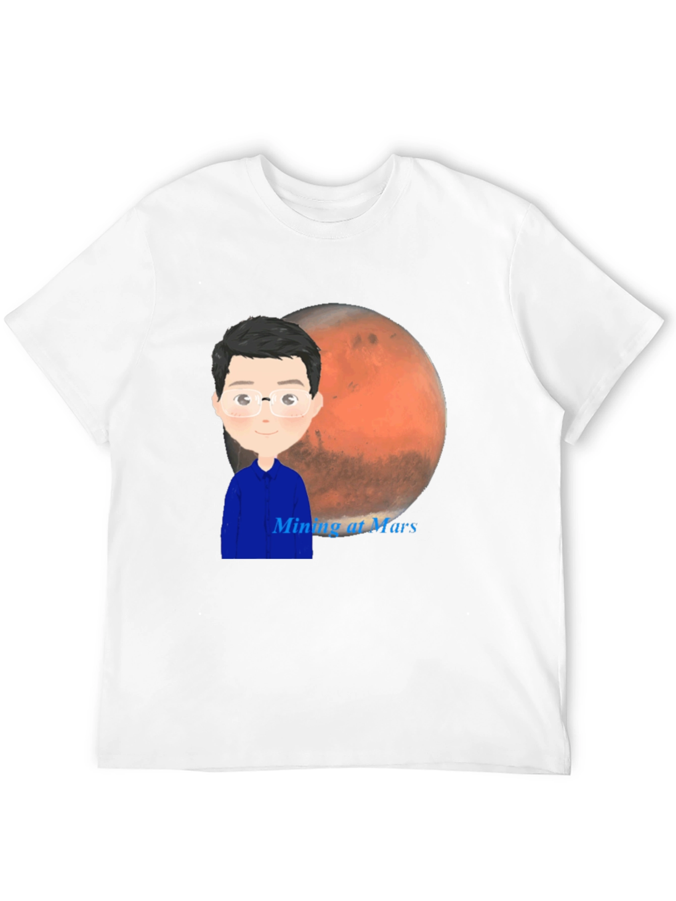 Mining at Mars T-Shirt - Space Exploration Tee
