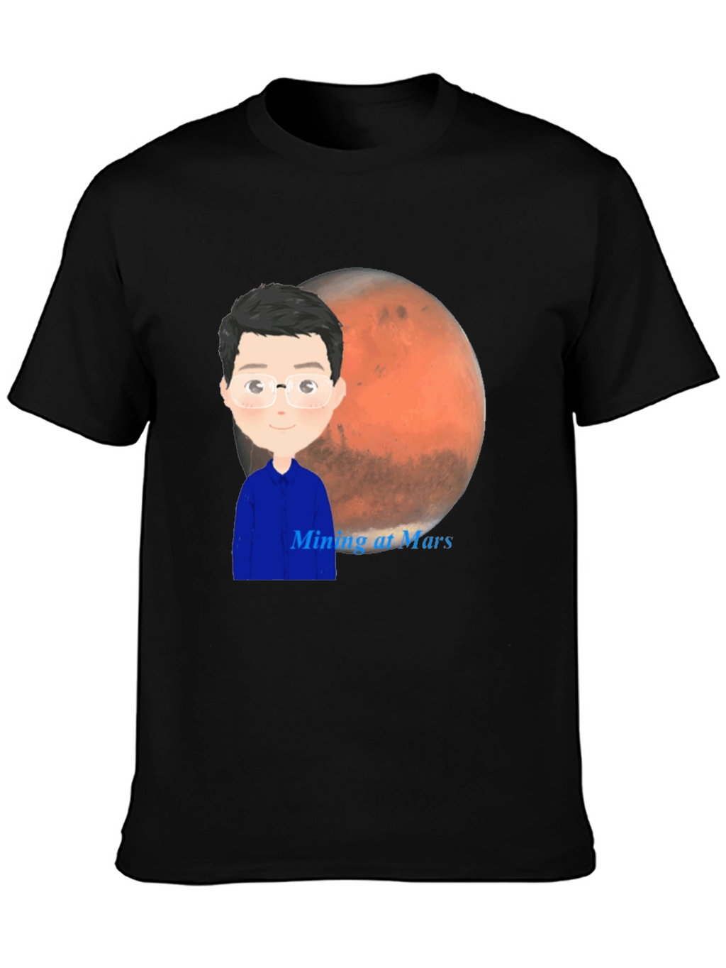 Mining at Mars T-Shirt - Space Exploration Tee