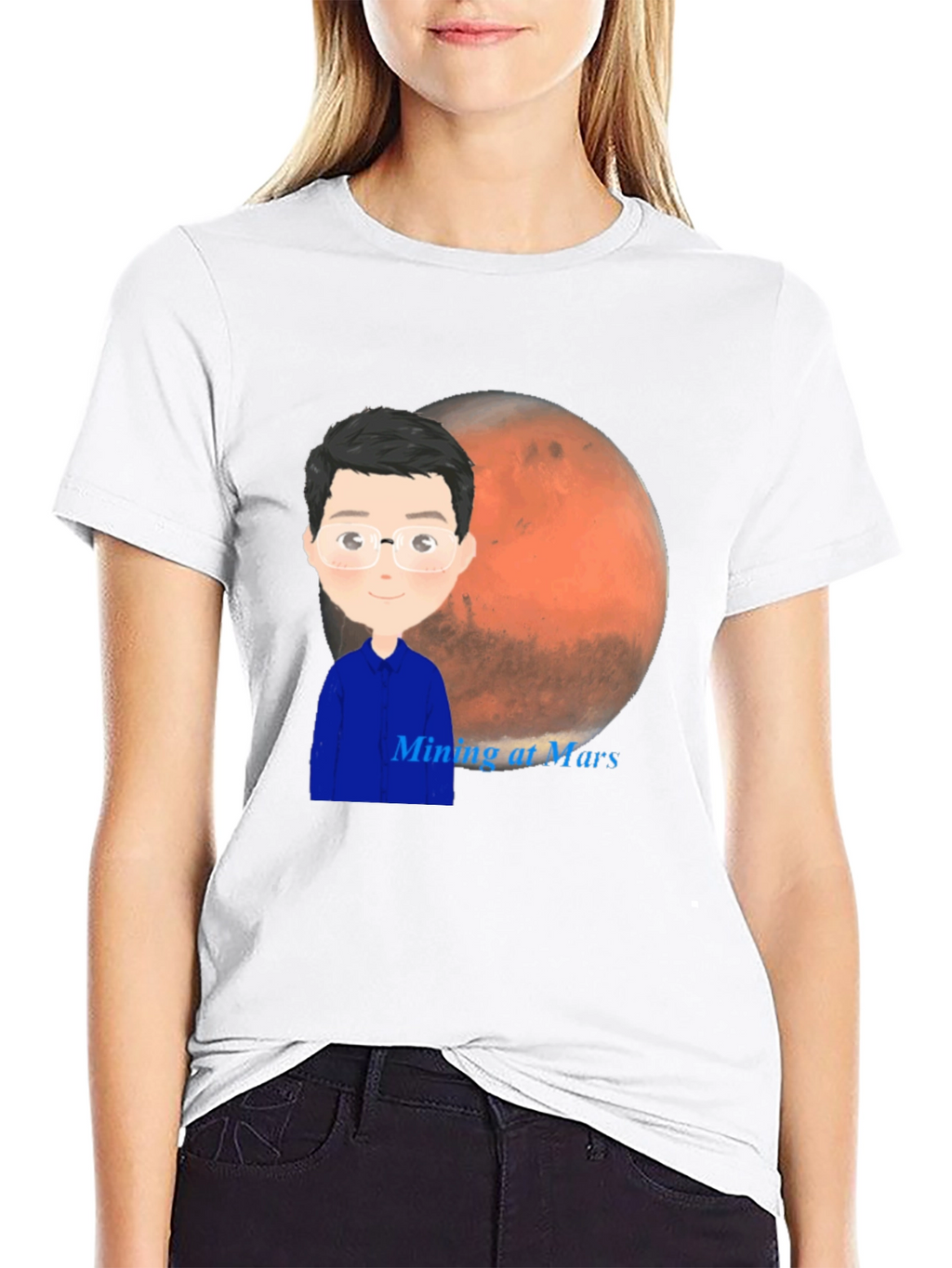 Mining at Mars T-Shirt - Space Exploration Tee