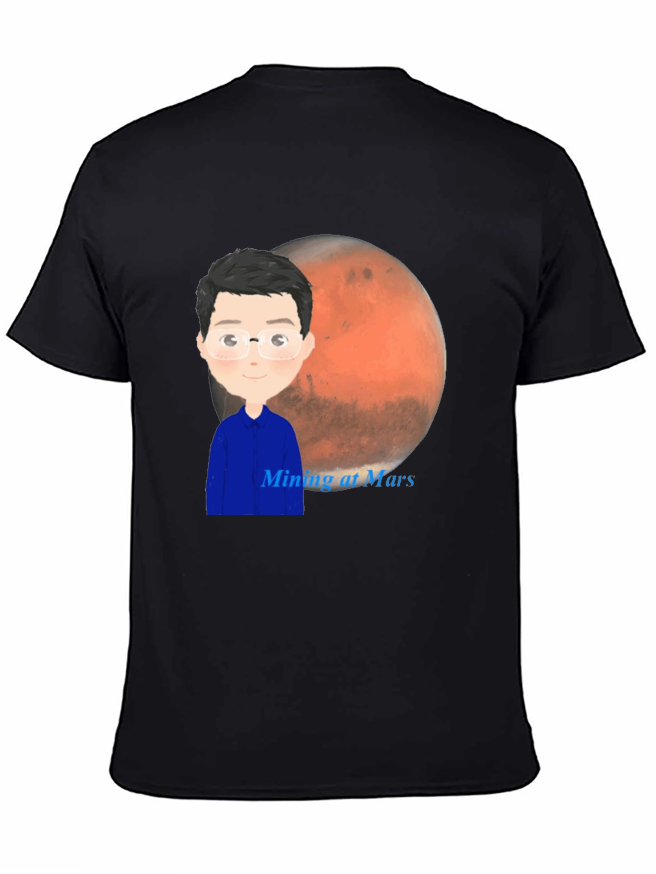 Mining at Mars T-Shirt - Space Exploration Tee