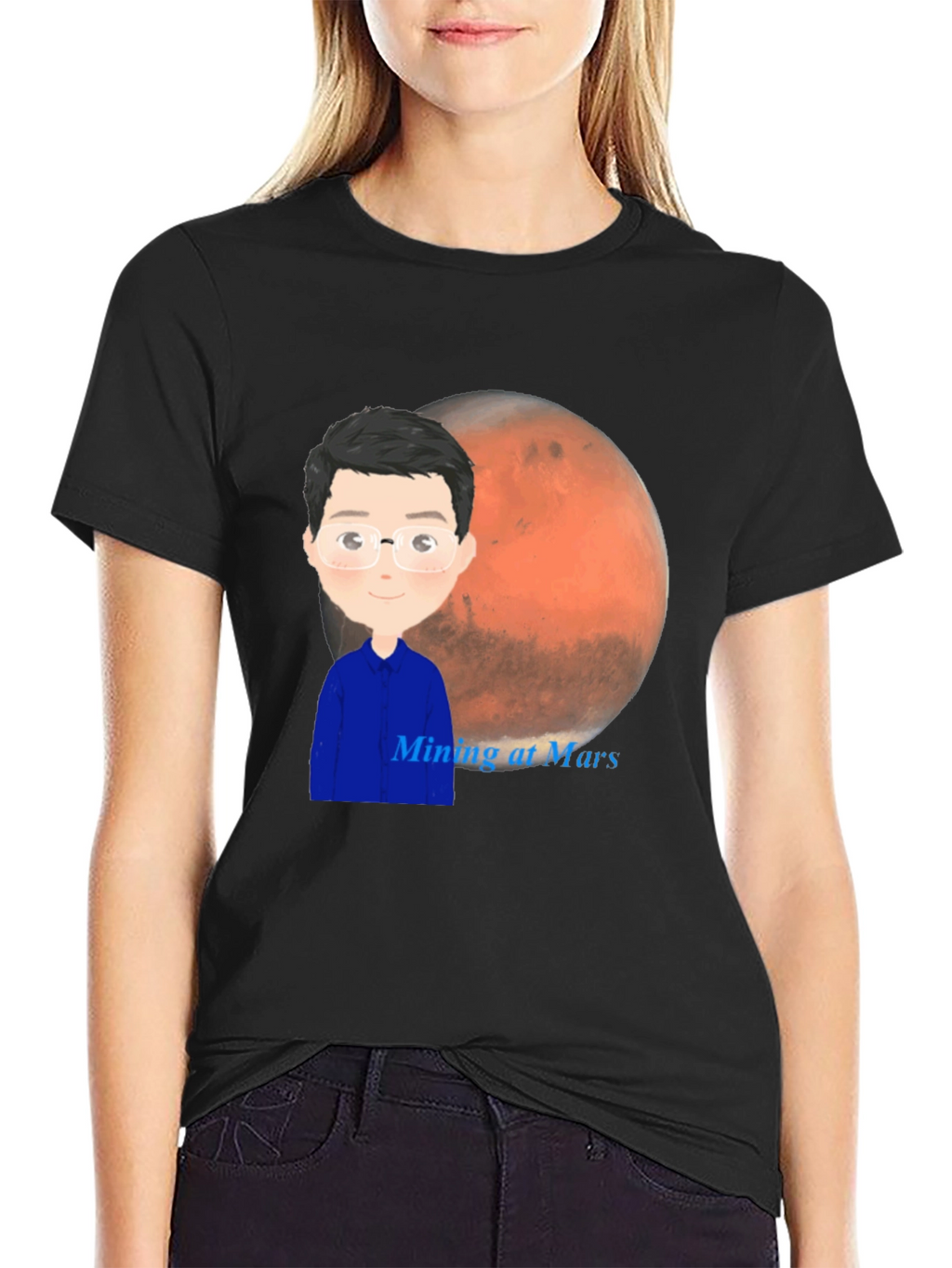 Mining at Mars T-Shirt - Space Exploration Tee