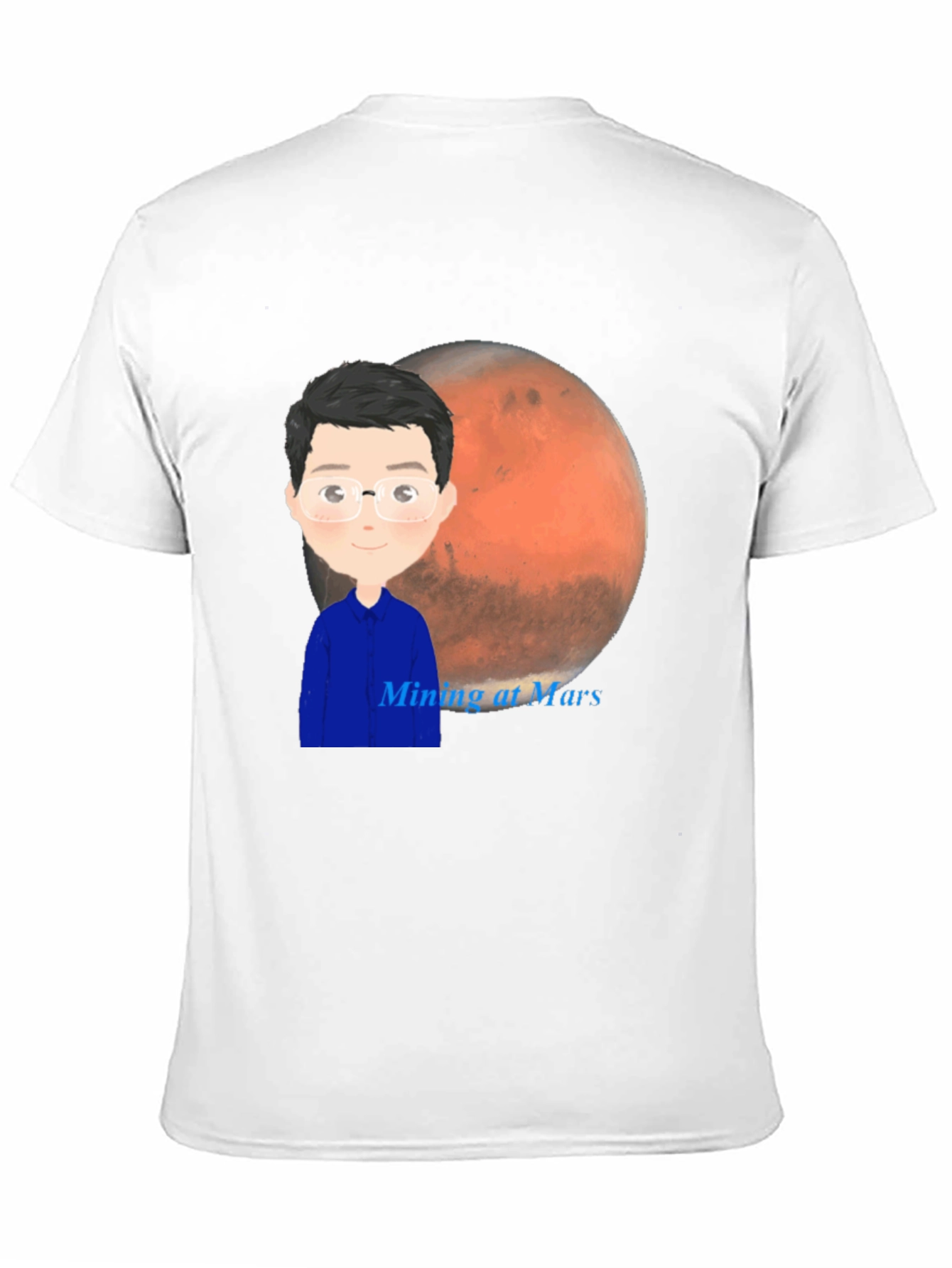 Mining at Mars T-Shirt - Space Exploration Tee