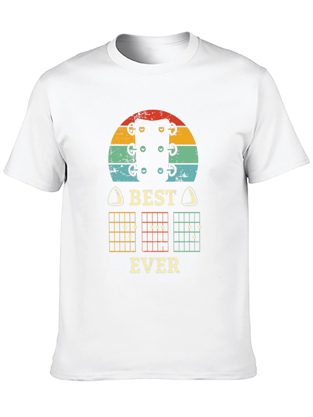 Best Ever Guitarist T-Shirt - Retro Musical Design