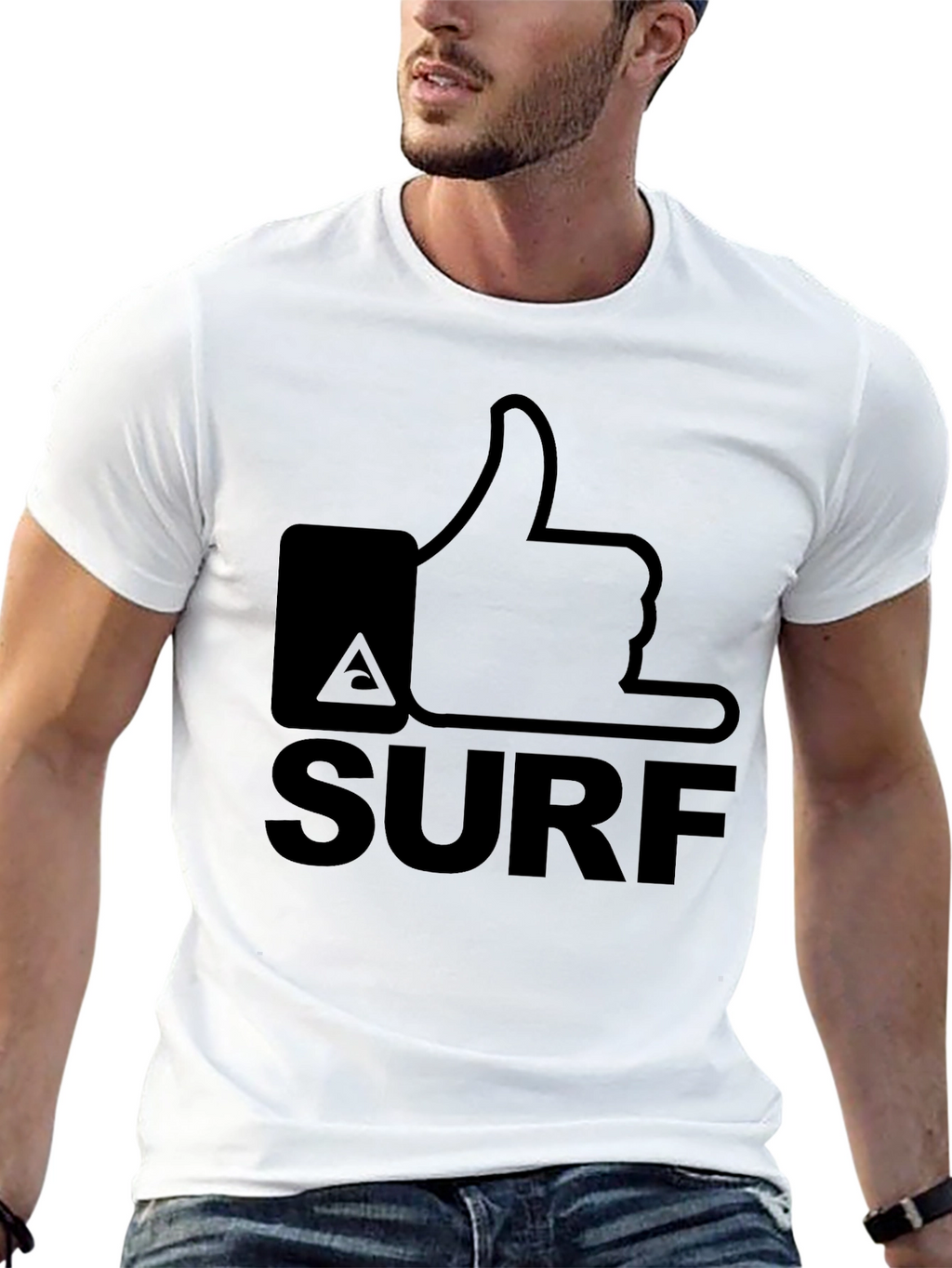 Surfs Up! Like-Minded Tee - Black Cotton