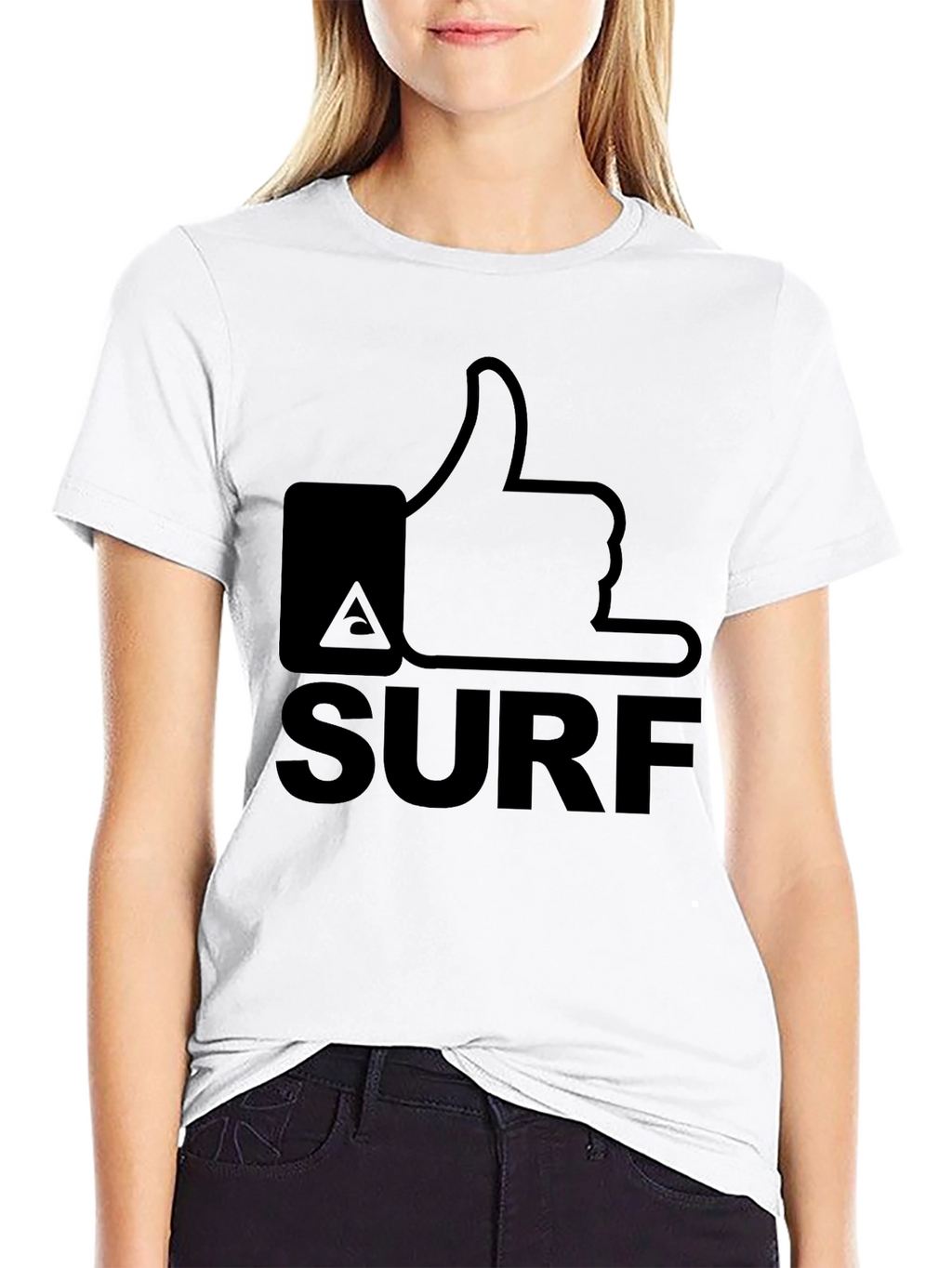 Surfs Up! Like-Minded Tee - Black Cotton