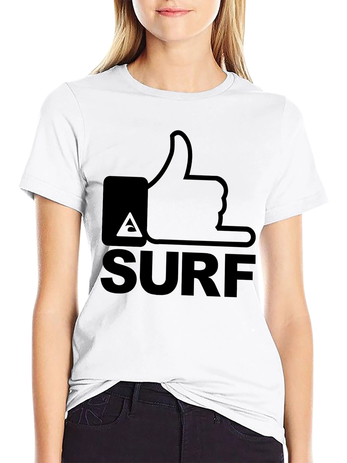 Surfs Up! Like-Minded Tee - Black Cotton