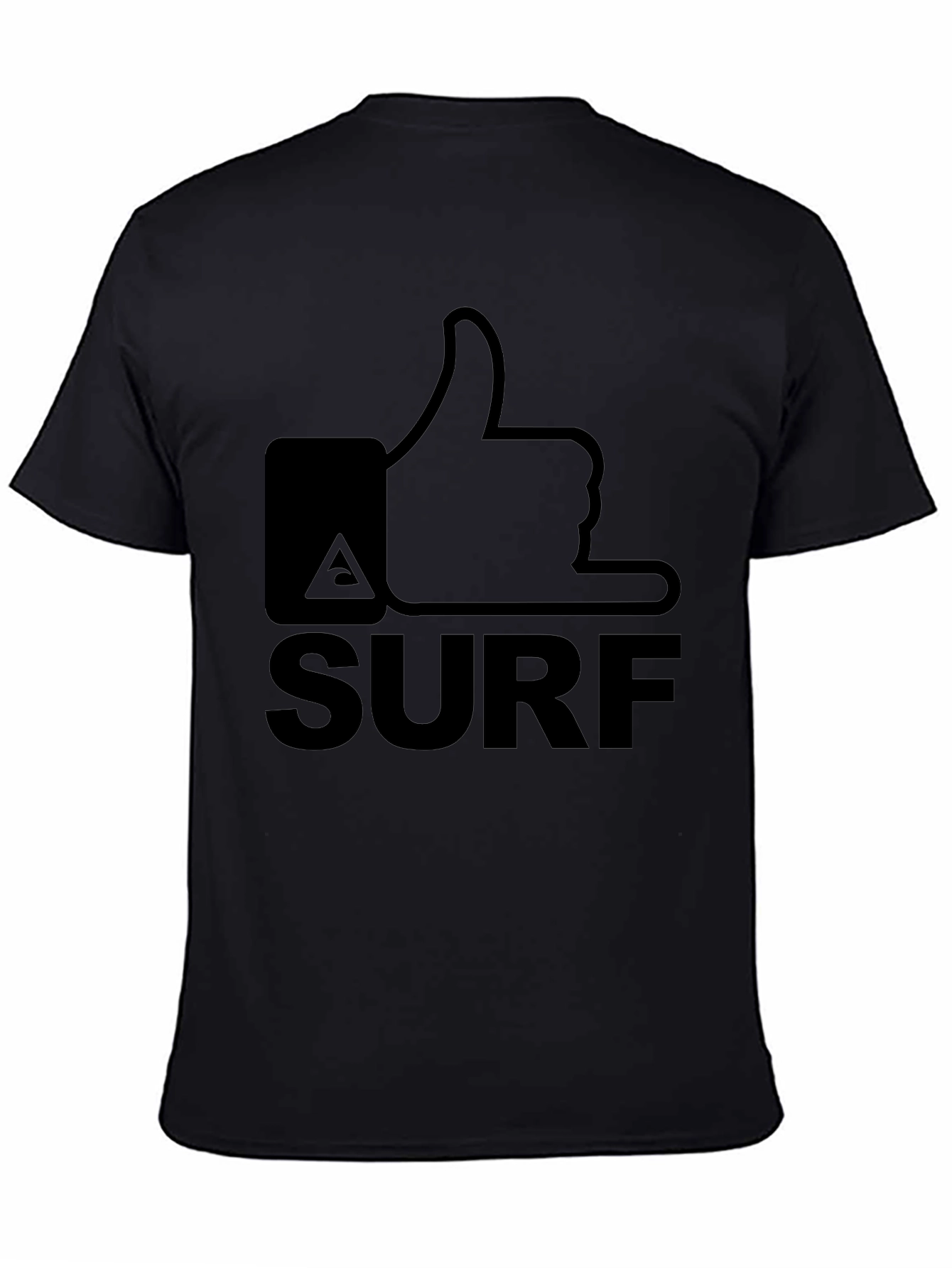 Surfs Up! Like-Minded Tee - Black Cotton