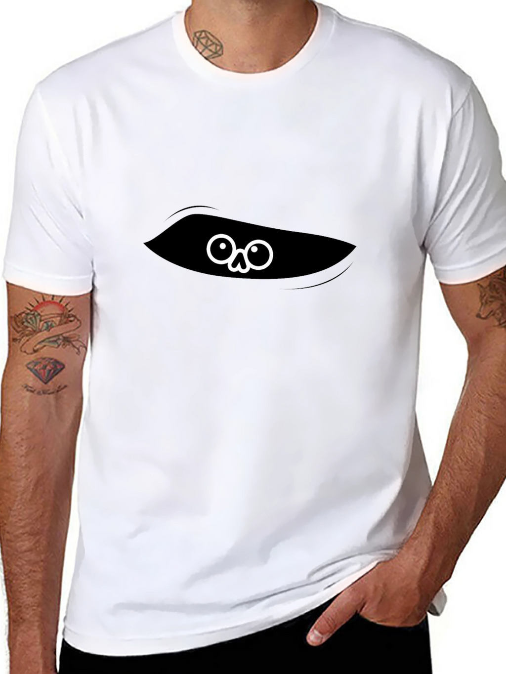 Ninja Skull Peekaboo Graphic Tee