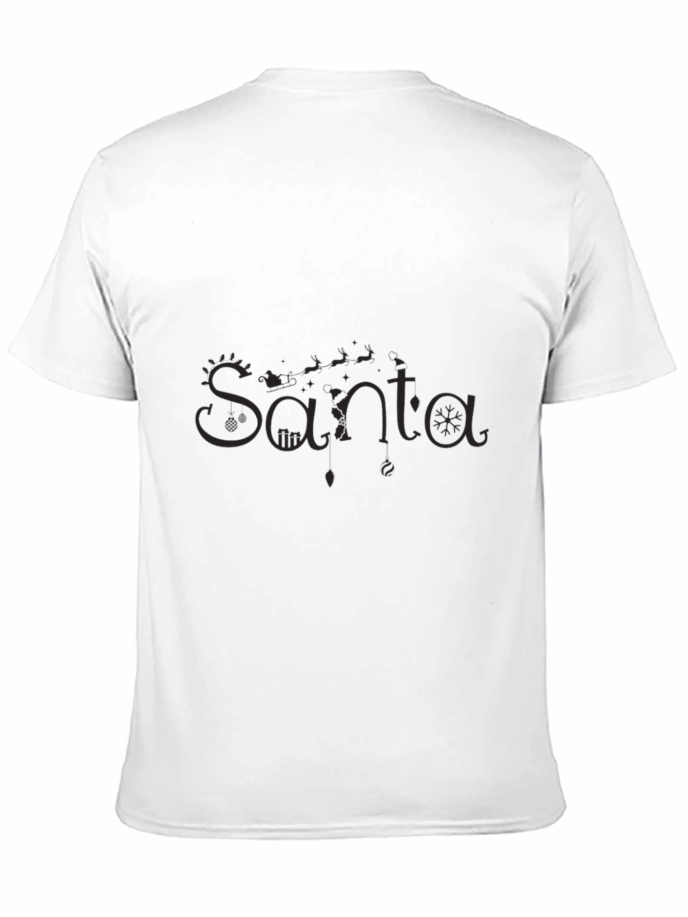 Santa Fine T-Shirt - Holiday Cheer