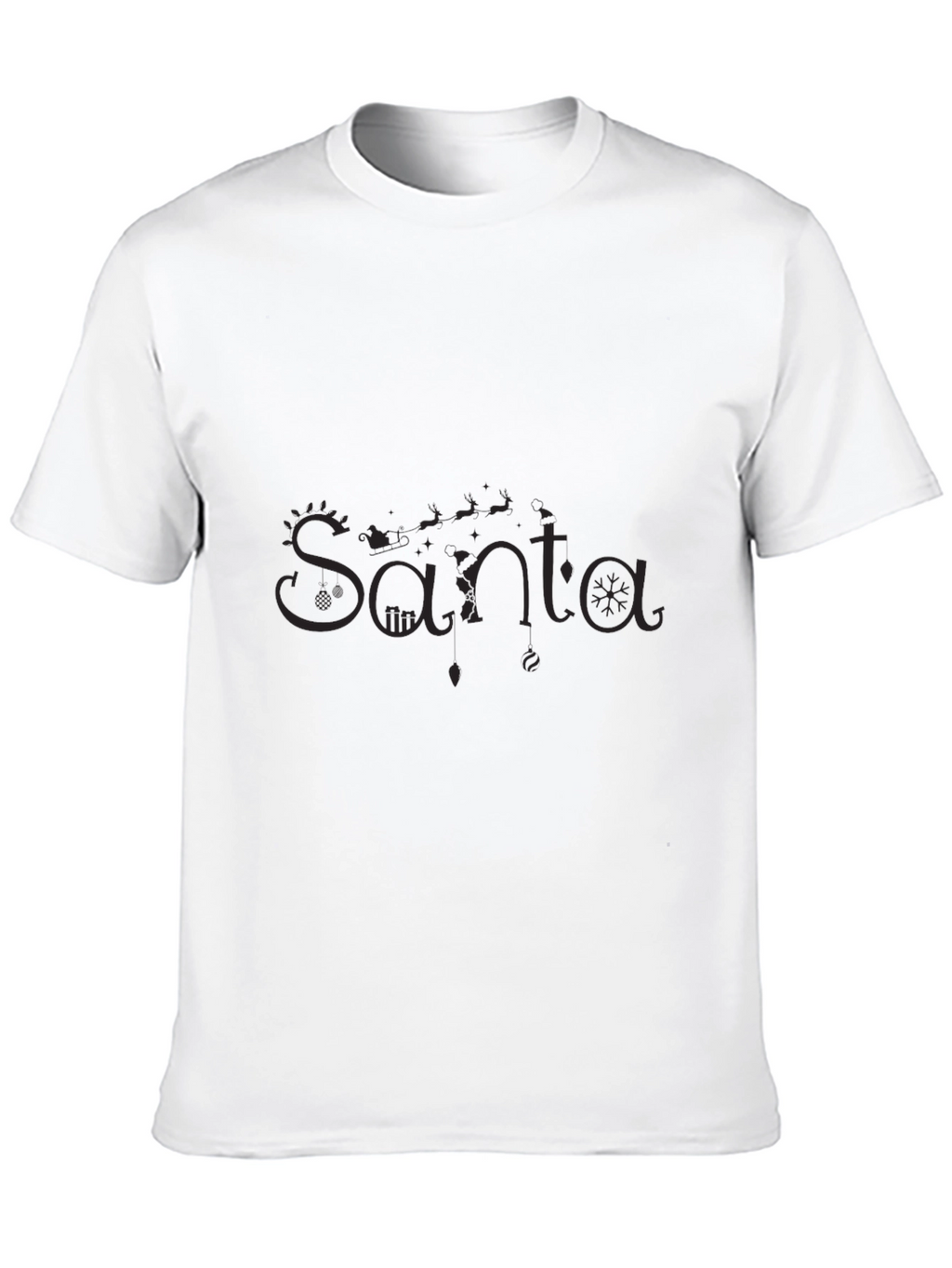 Santa Fine T-Shirt - Holiday Cheer