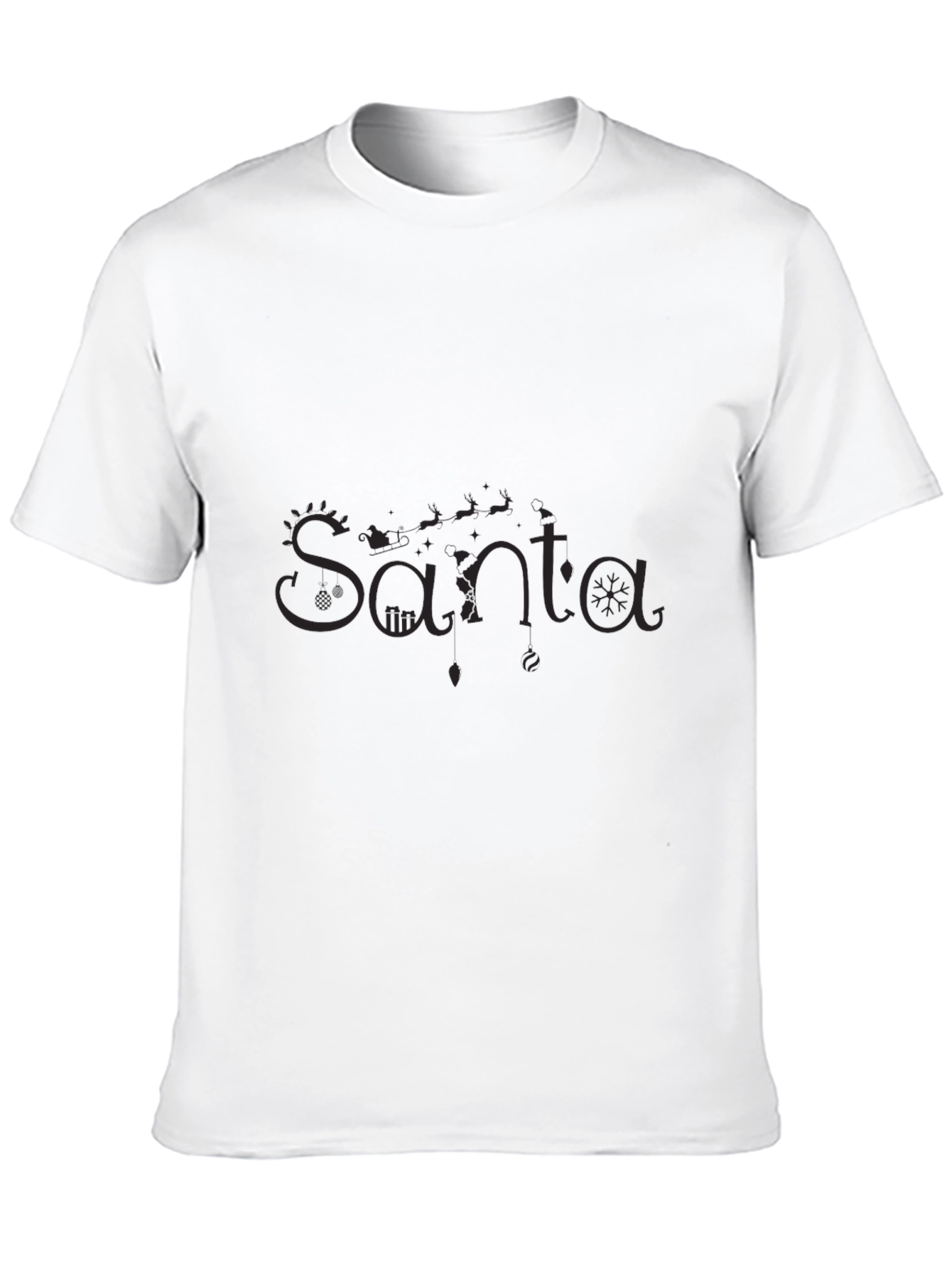 Santa Fine T-Shirt - Holiday Cheer