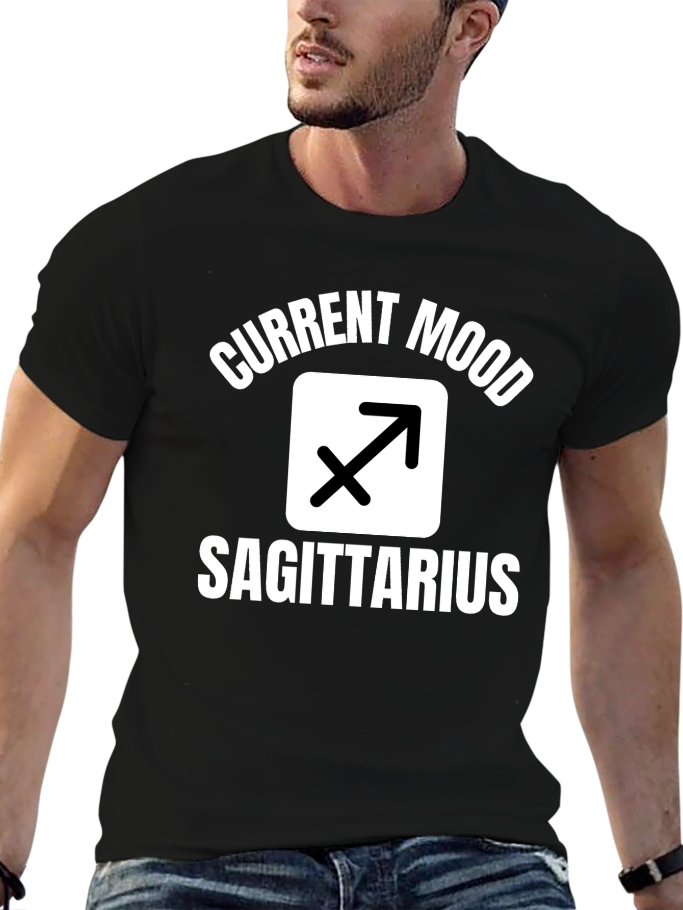Sagittarius Zodiac Sign Graphic Tee - Current Mood Shirt