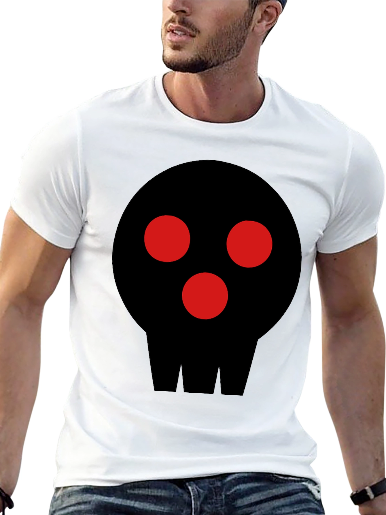 Graphic Skull T-Shirt - Mens Black Tee