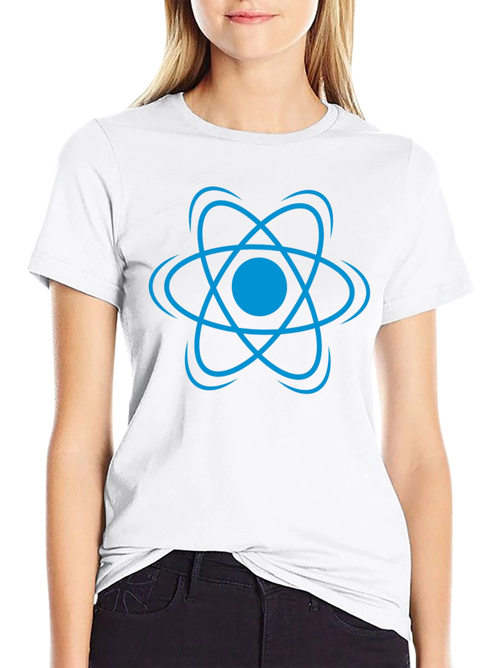 React Atom T-Shirt - Black Graphic Tee