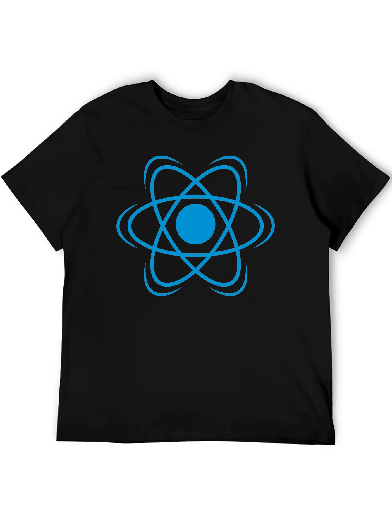 React Atom T-Shirt - Black Graphic Tee