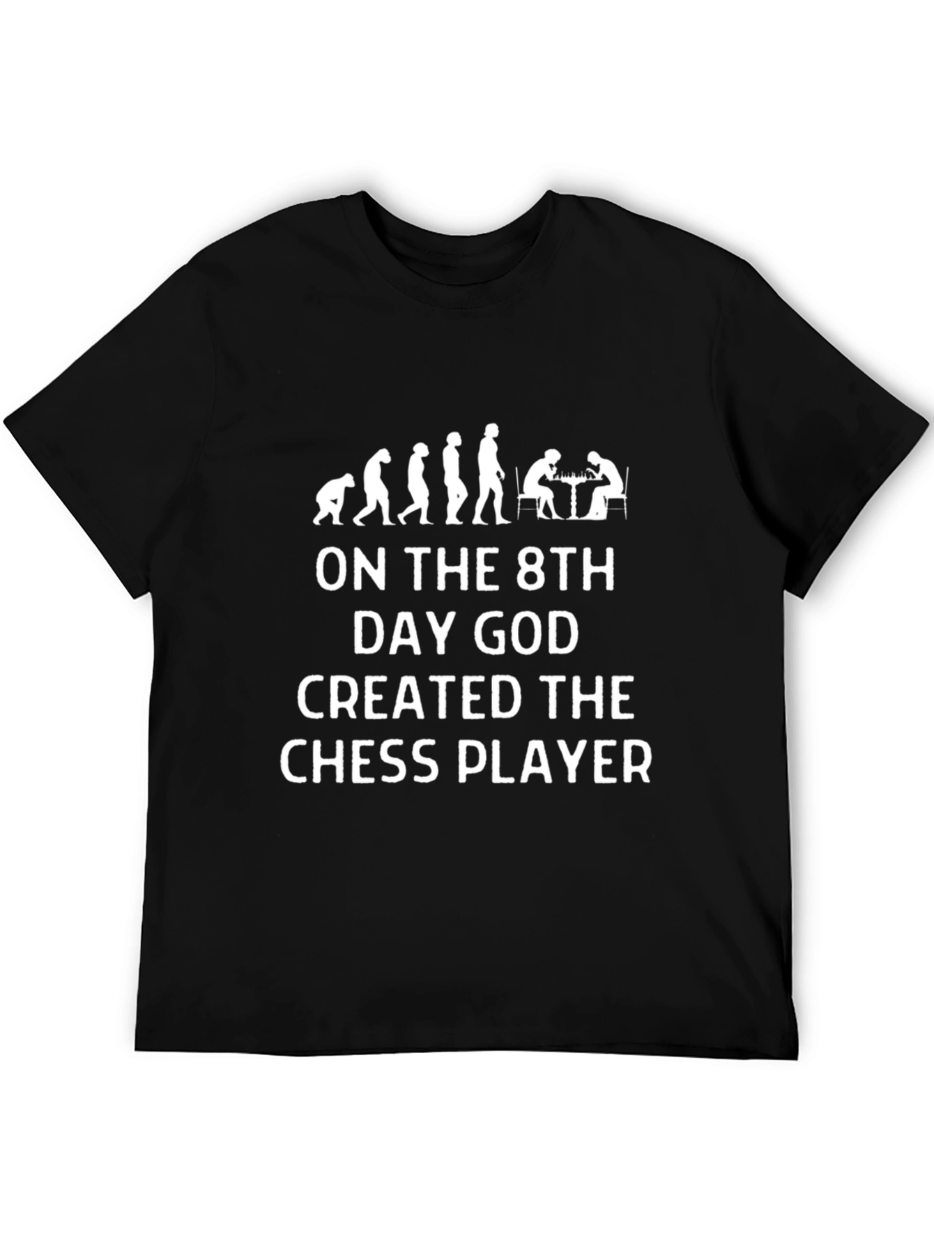 Chess Player Evolution Graphic T-Shirt - Novelty Tee