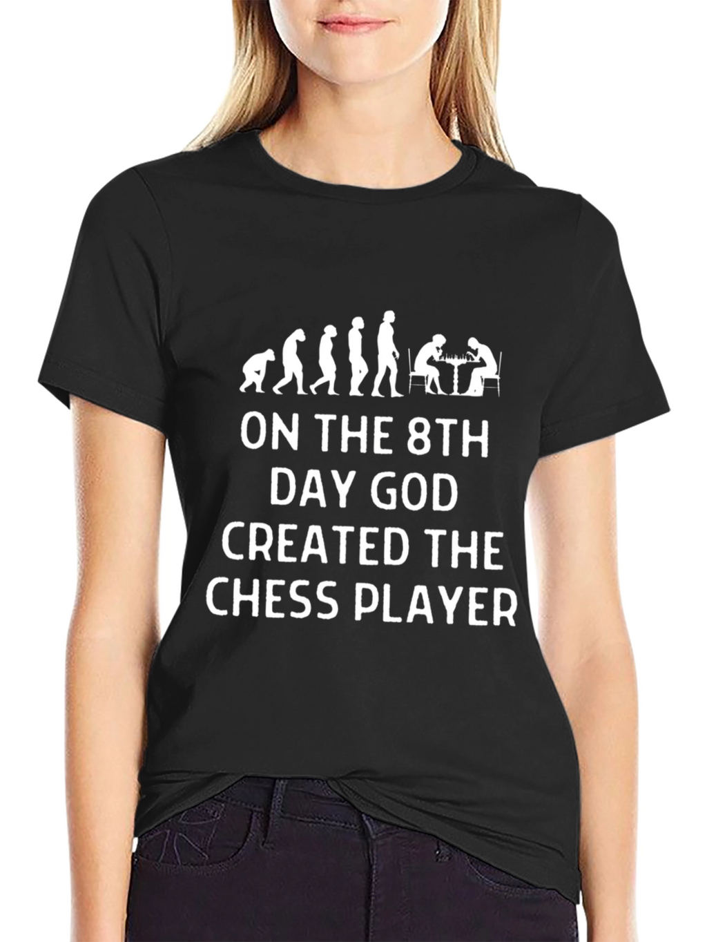 Chess Player Evolution Graphic T-Shirt - Novelty Tee