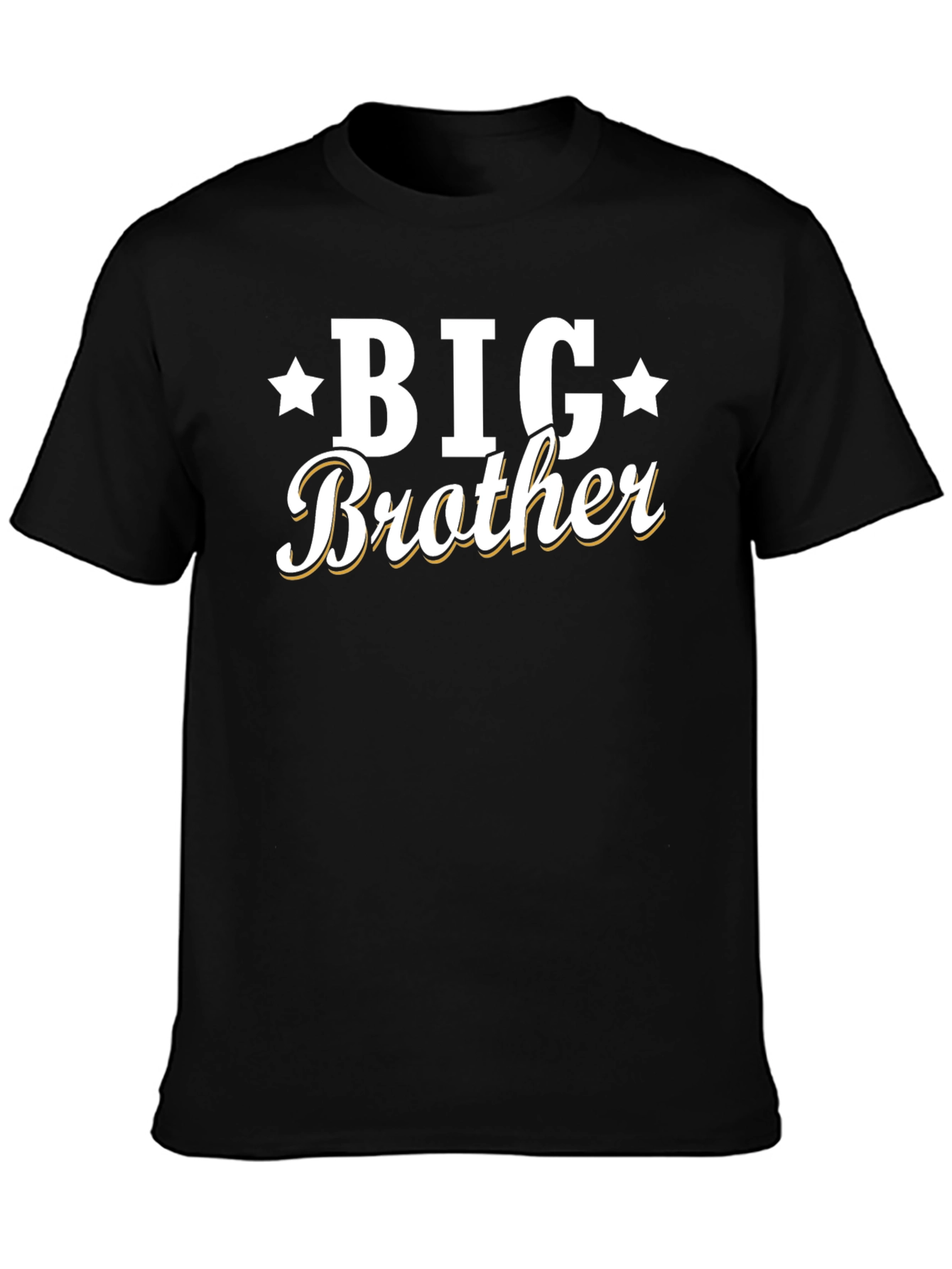 Big Brother Graphic Tee - Black Cotton Blend