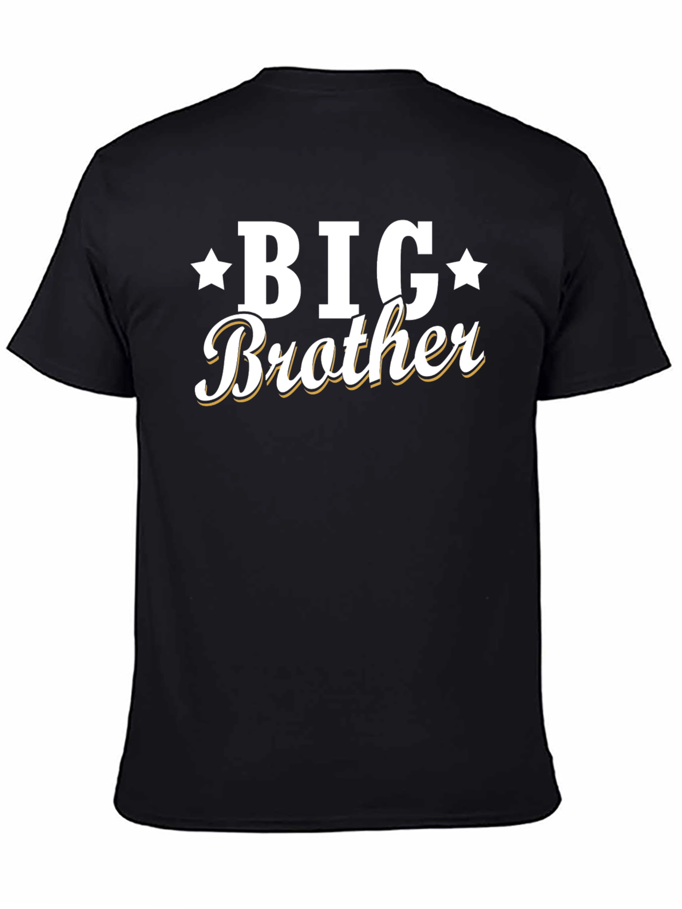 Big Brother Graphic Tee - Black Cotton Blend