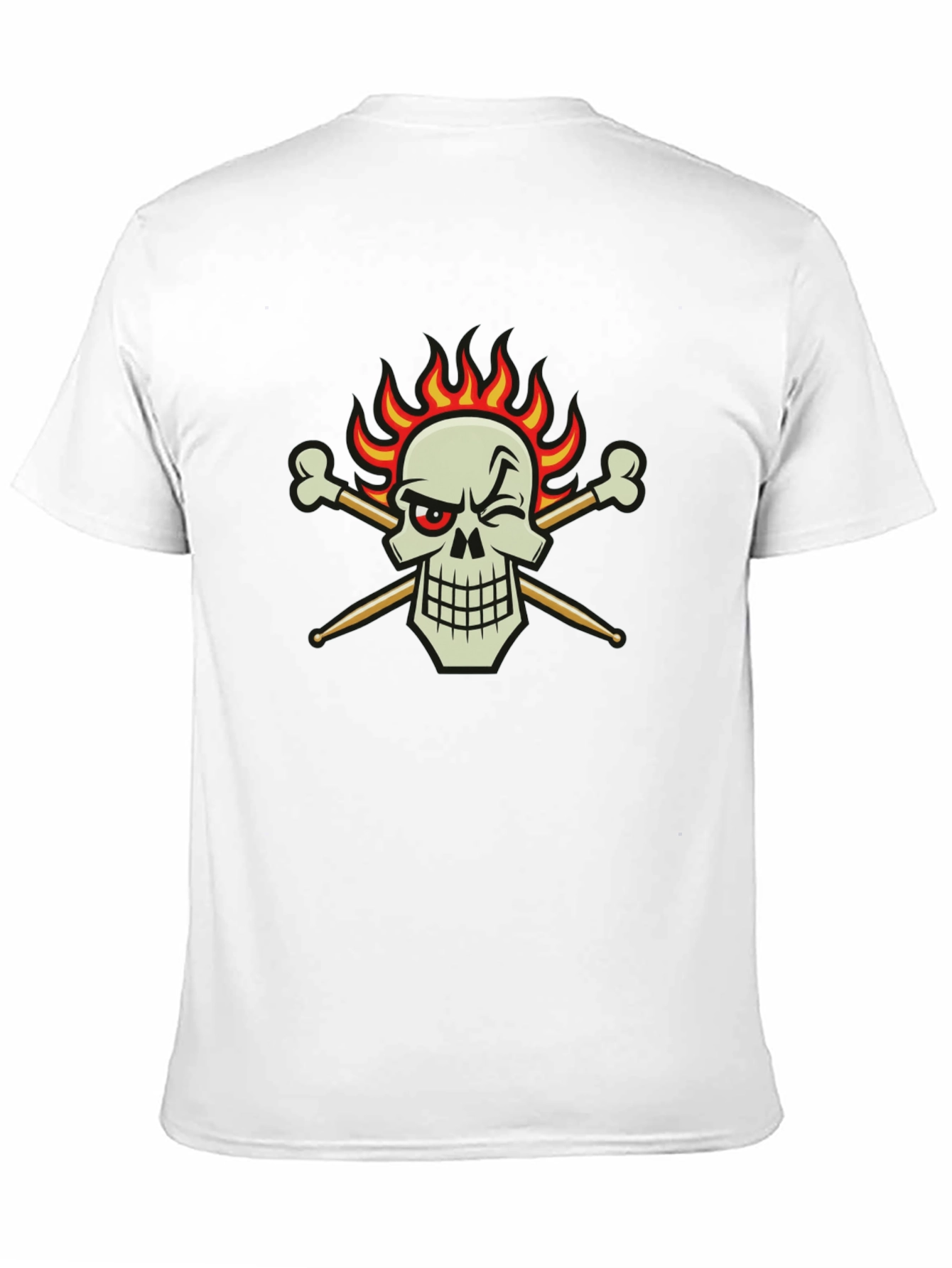Skull & Drumsticks Black T-Shirt