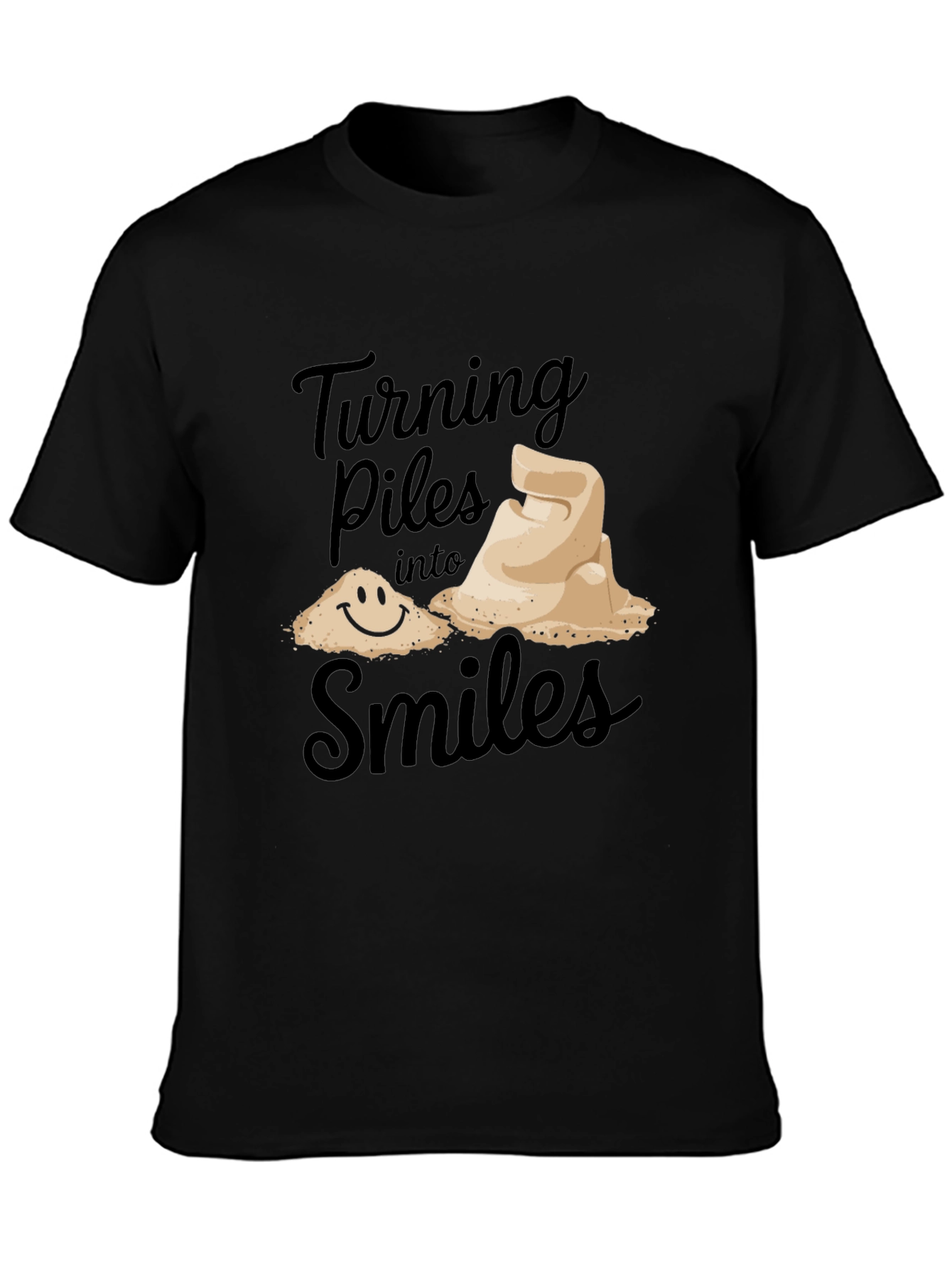Turning Piles into Smiles Graphic T-Shirt