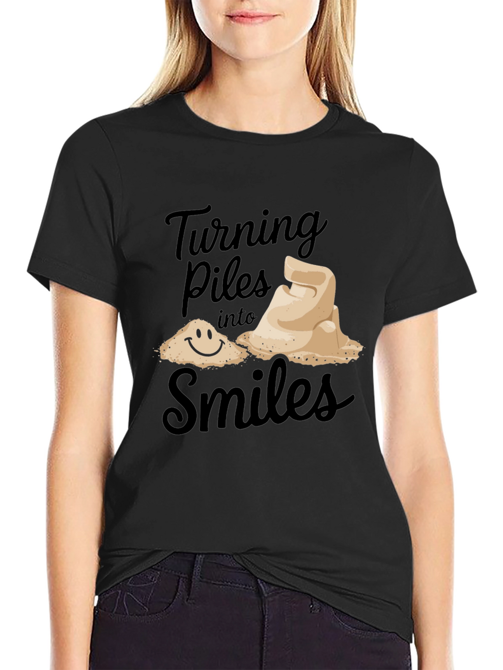 Turning Piles into Smiles Graphic T-Shirt
