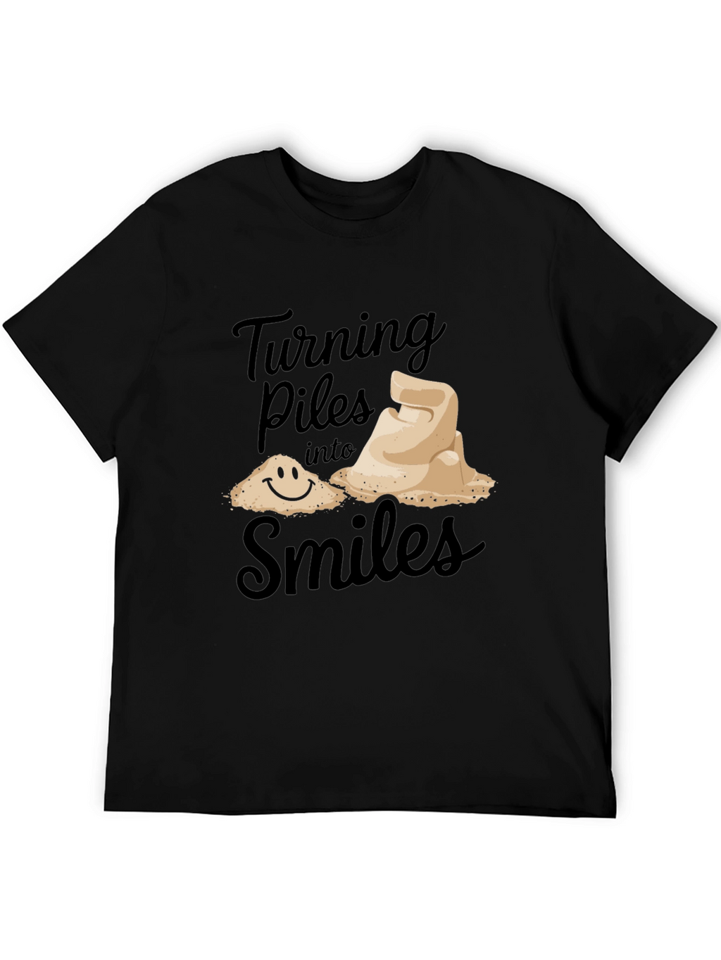 Turning Piles into Smiles Graphic T-Shirt