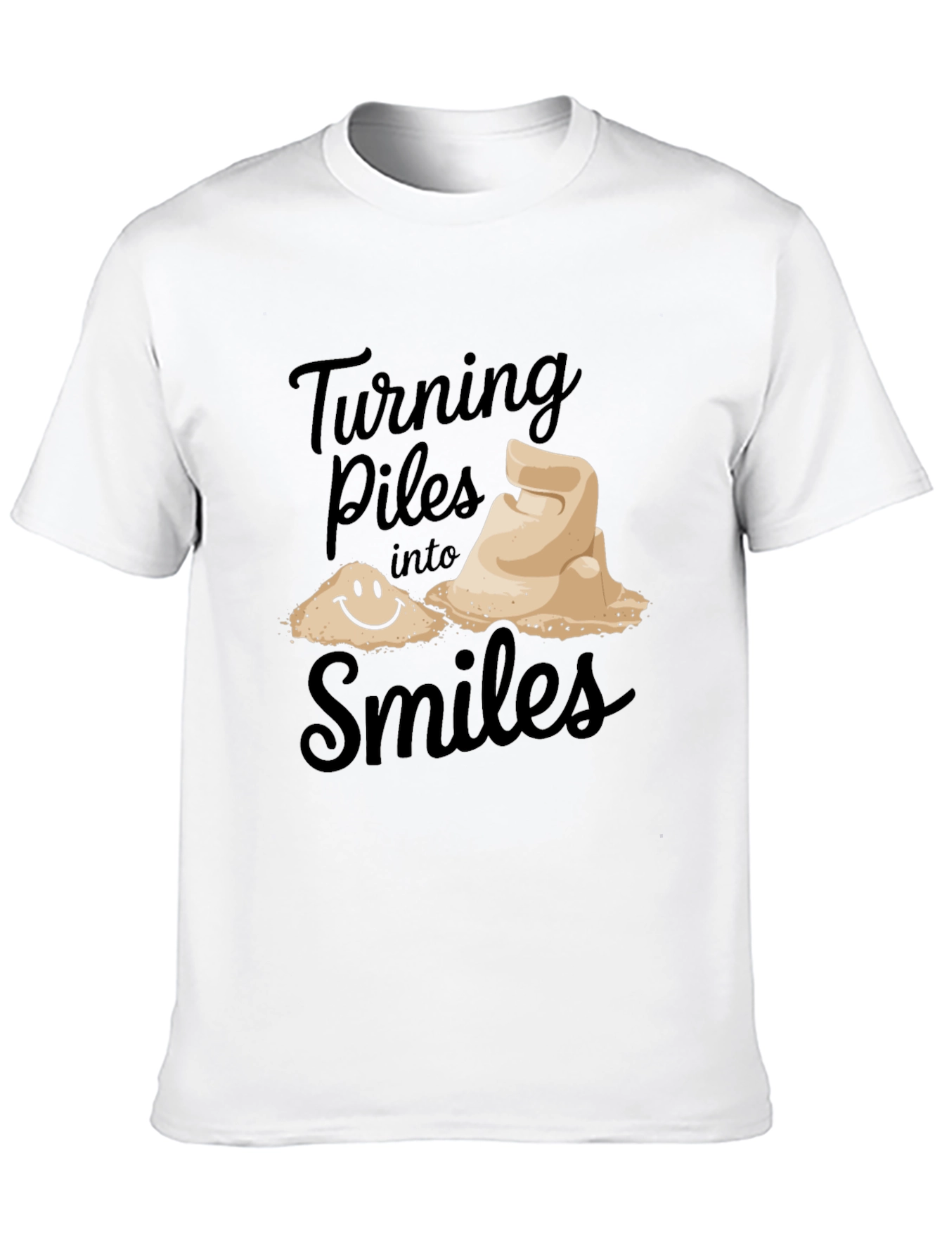 Turning Piles into Smiles Graphic T-Shirt