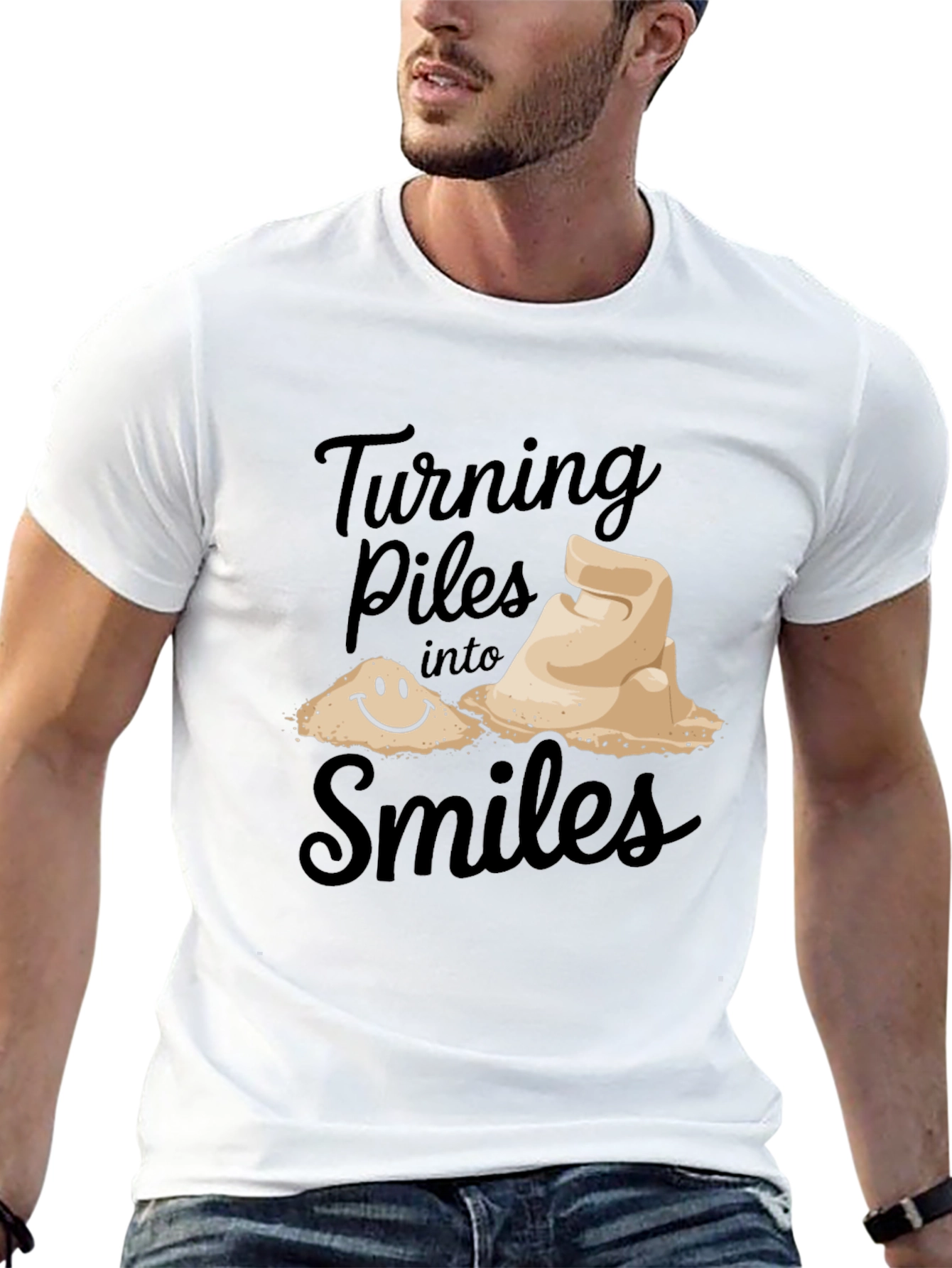 Turning Piles into Smiles Graphic T-Shirt