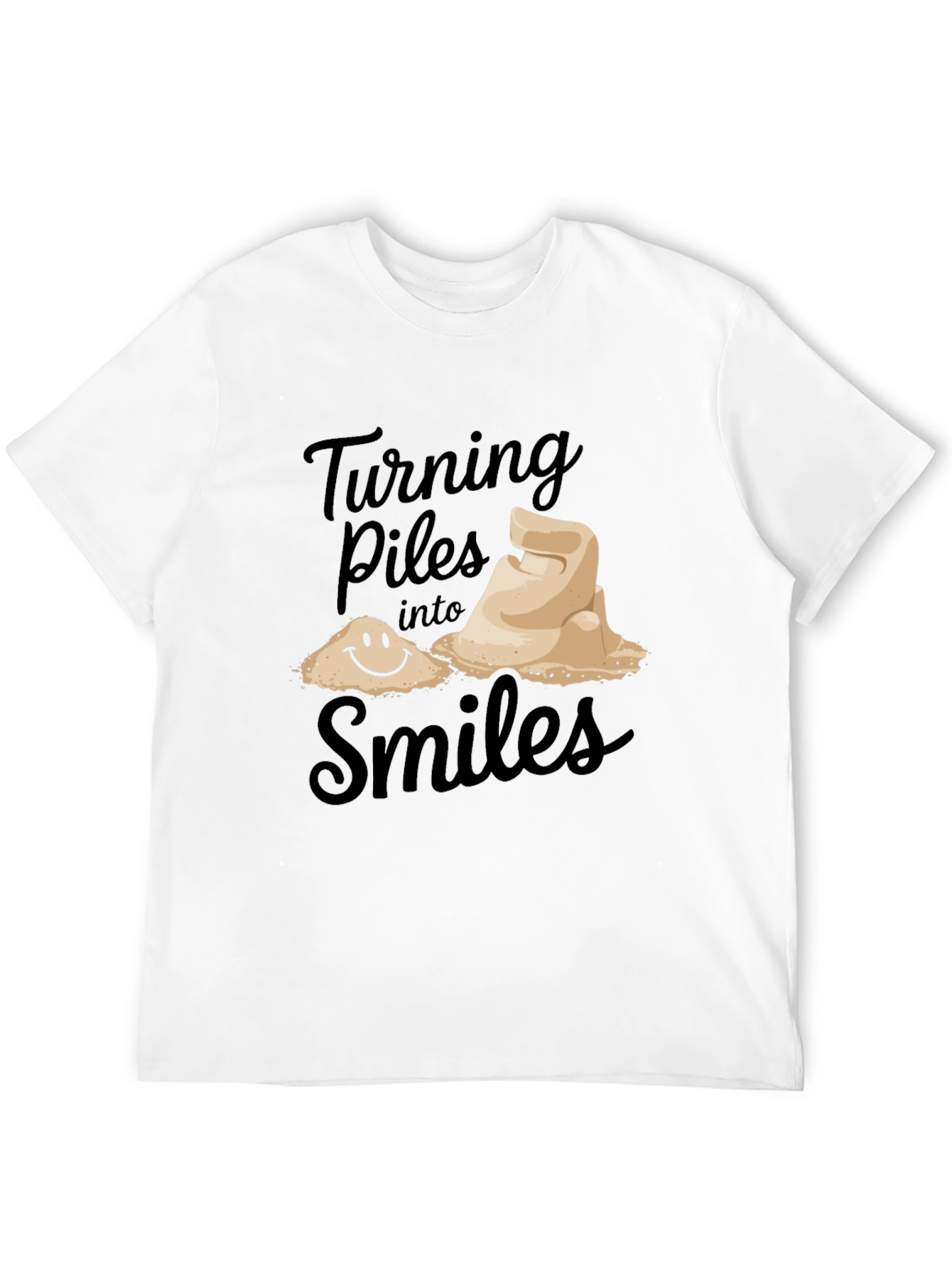 Turning Piles into Smiles Graphic T-Shirt