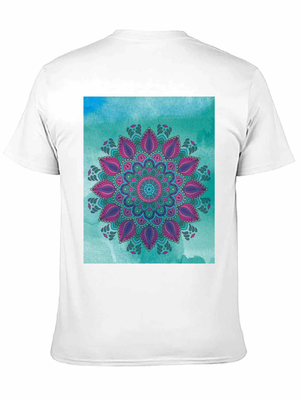 Mandala Graphic Print Black Tee