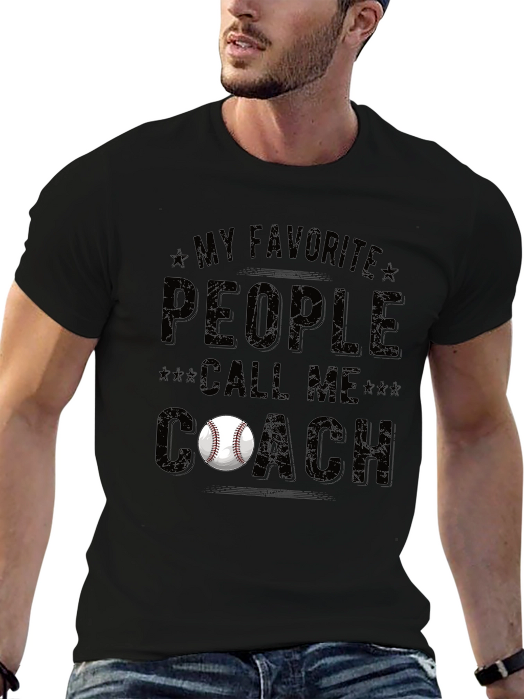 Baseball Coach Graphic Tee - Perfect for Coaches