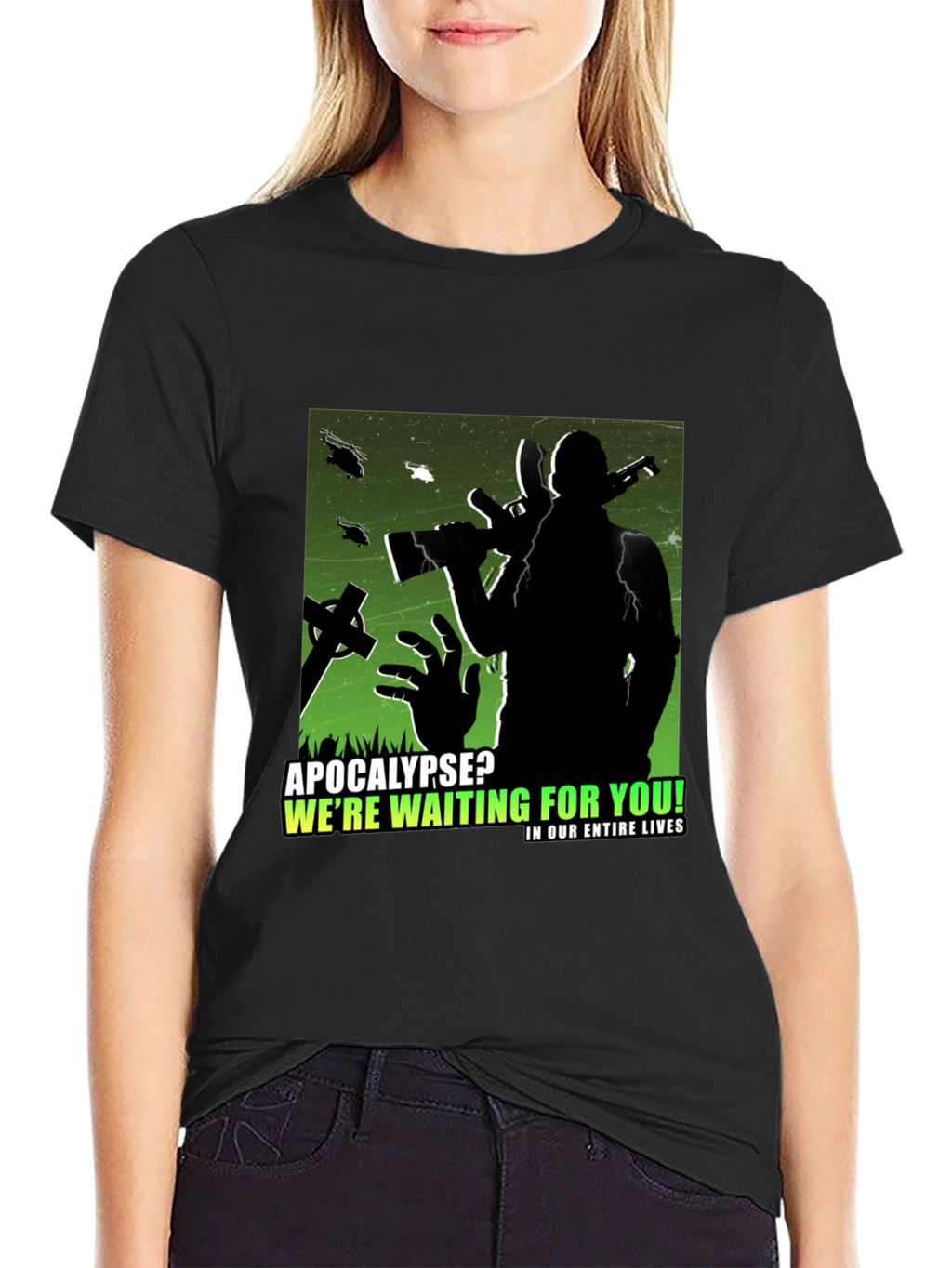 Apocalypse Ready Tee:  Zombie Hunter Graphic T-Shirt