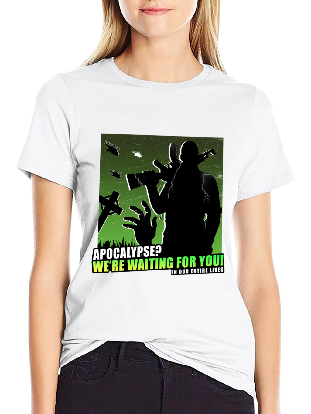 Apocalypse Ready Tee:  Zombie Hunter Graphic T-Shirt