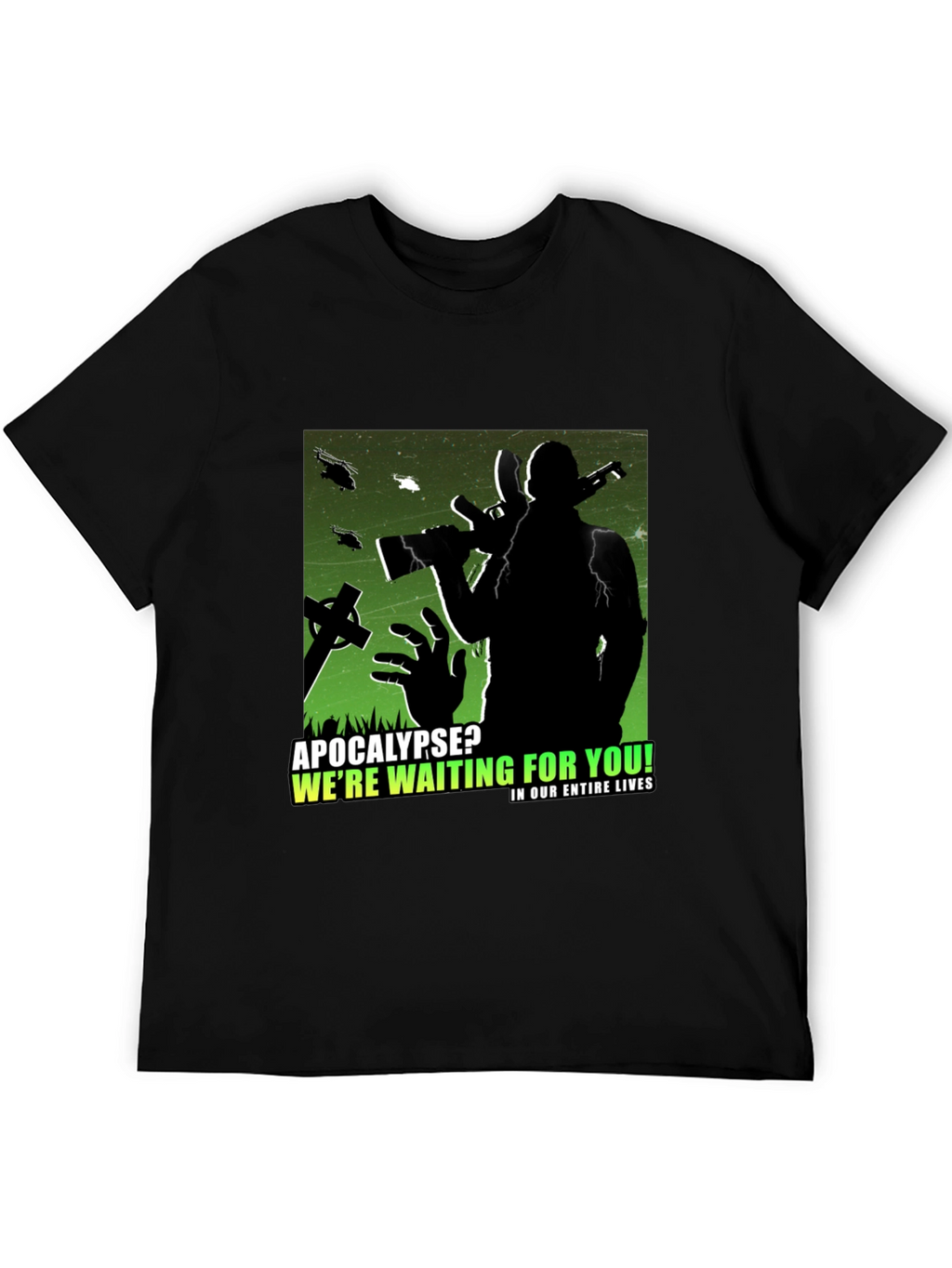 Apocalypse Ready Tee:  Zombie Hunter Graphic T-Shirt