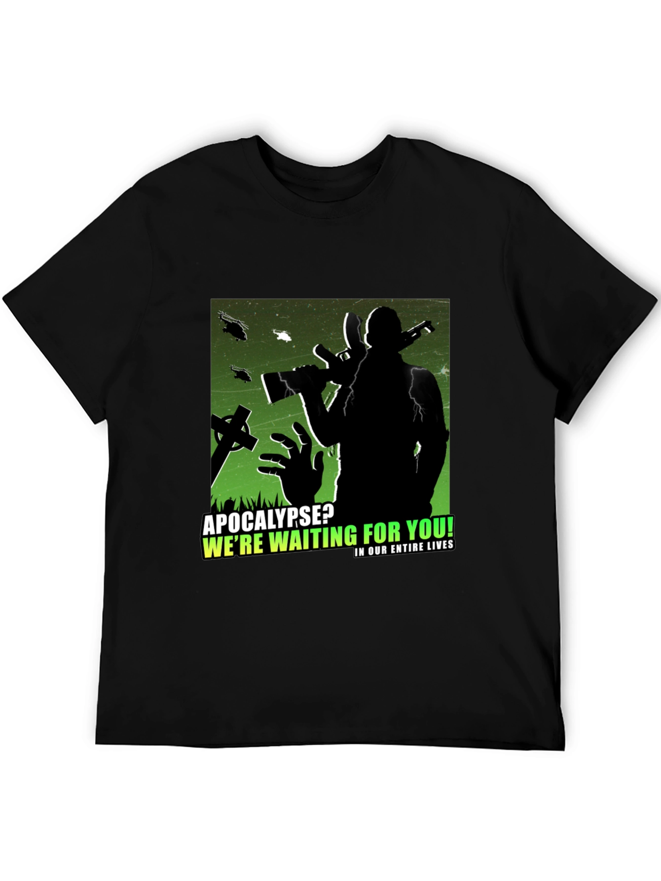 Apocalypse Ready Tee:  Zombie Hunter Graphic T-Shirt
