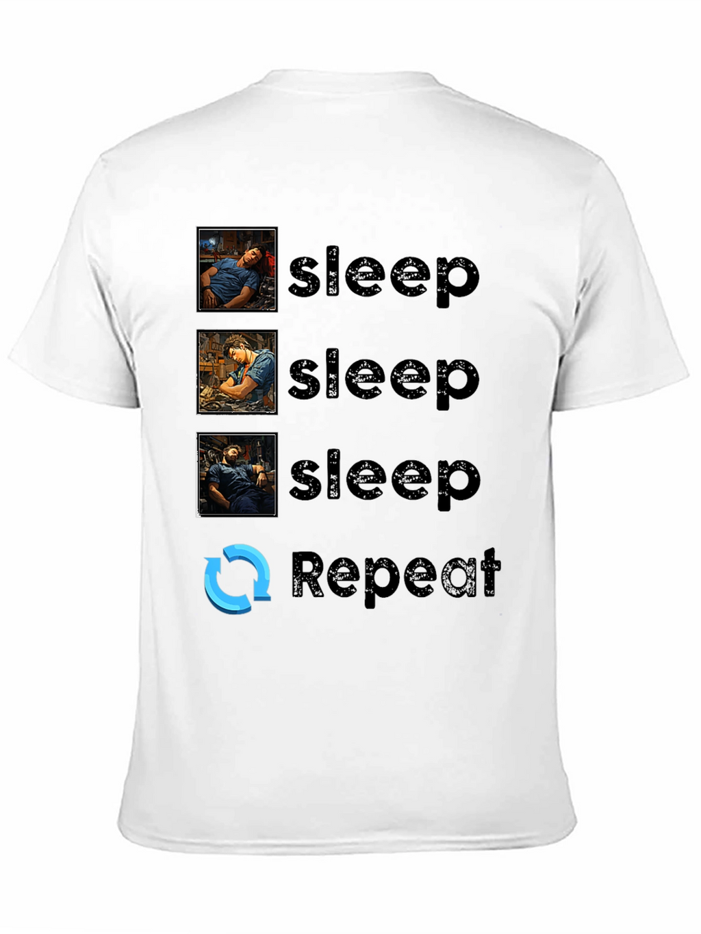Sleep Repeat Graphic Tee