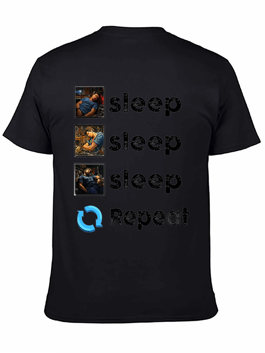Sleep Repeat Graphic Tee