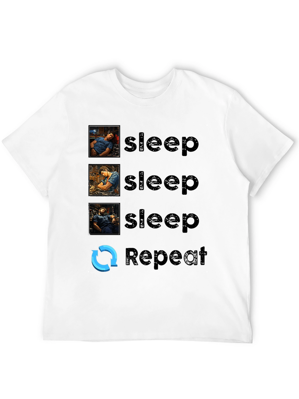 Sleep Repeat Graphic Tee