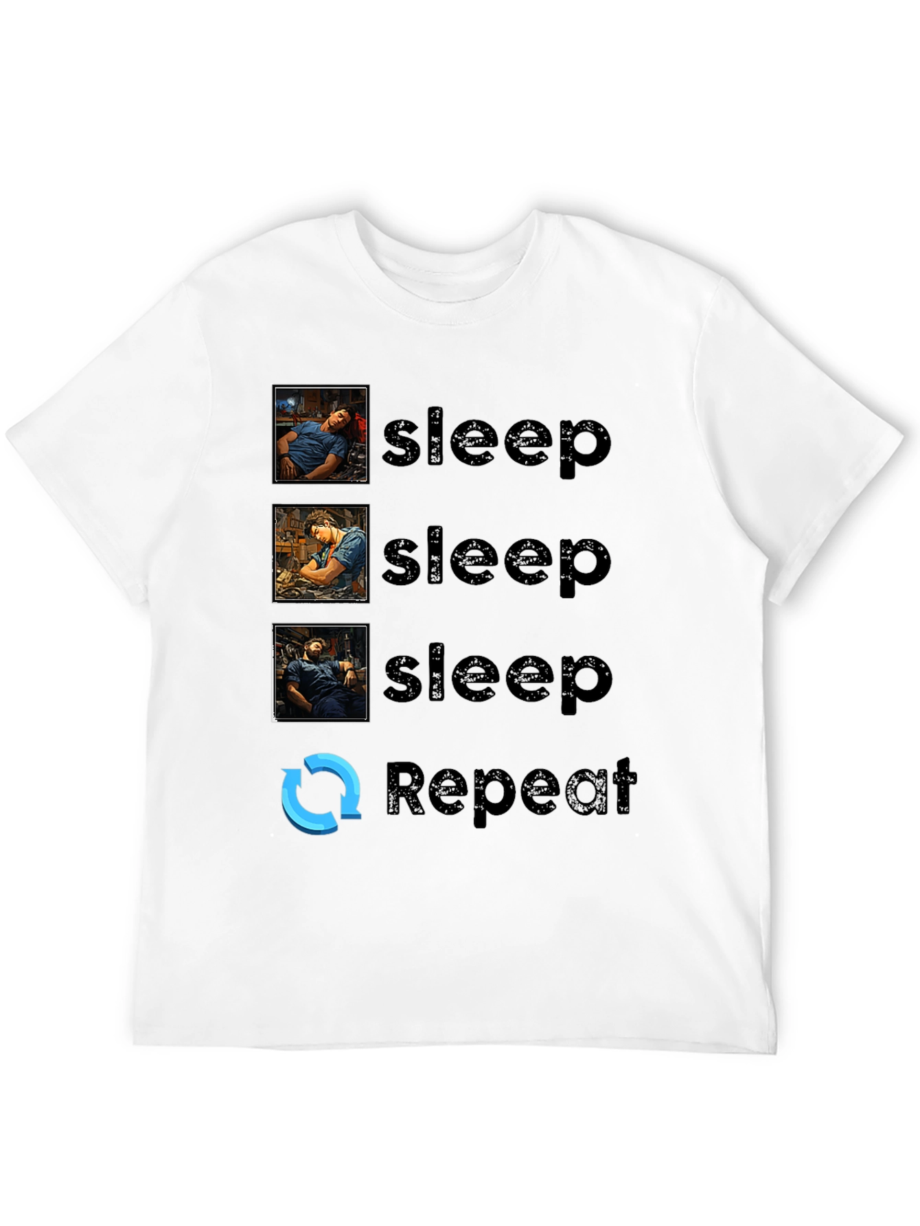Sleep Repeat Graphic Tee