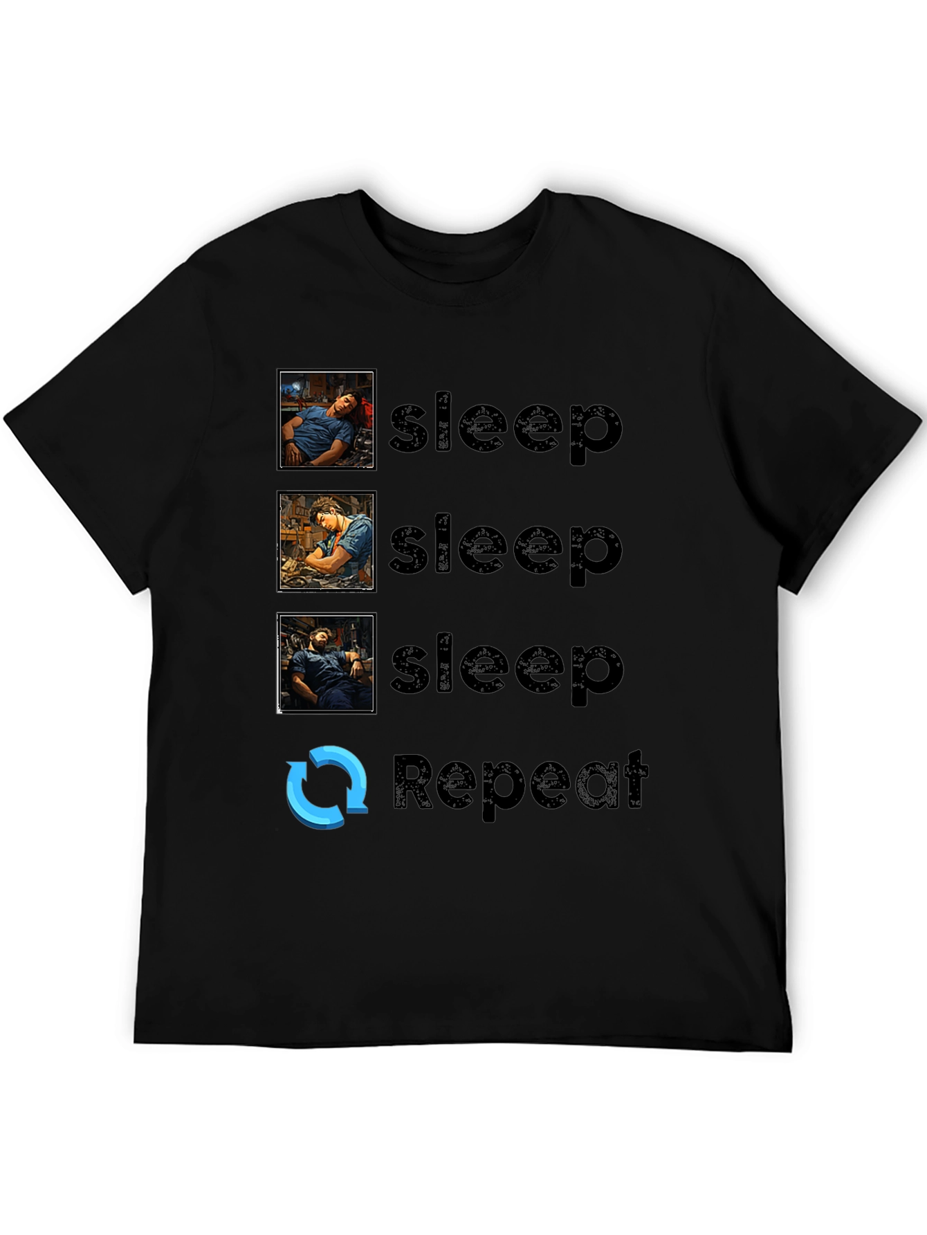 Sleep Repeat Graphic Tee