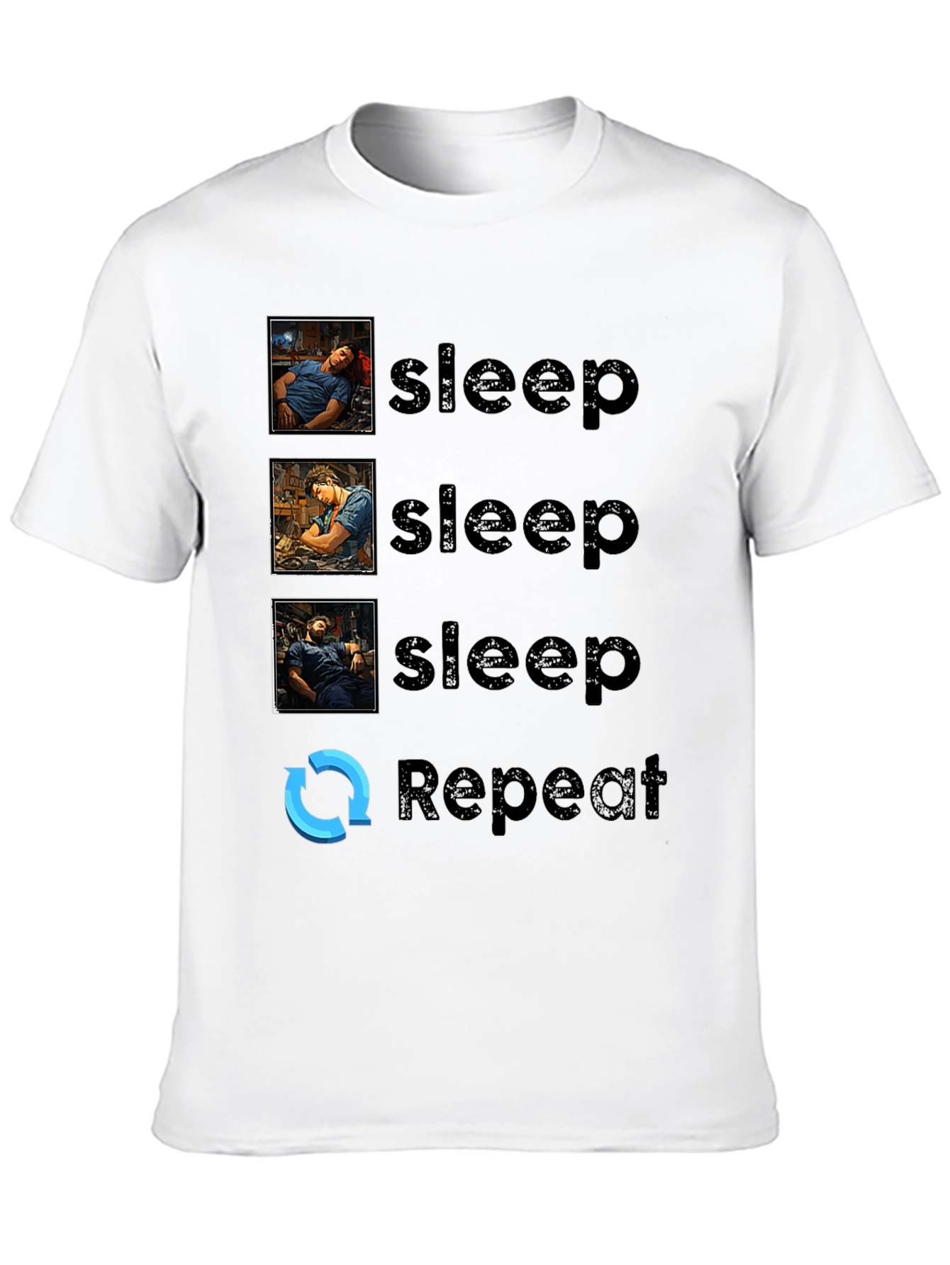 Sleep Repeat Graphic Tee