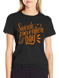 Suicide Prevention Day Graphic Tee - Black