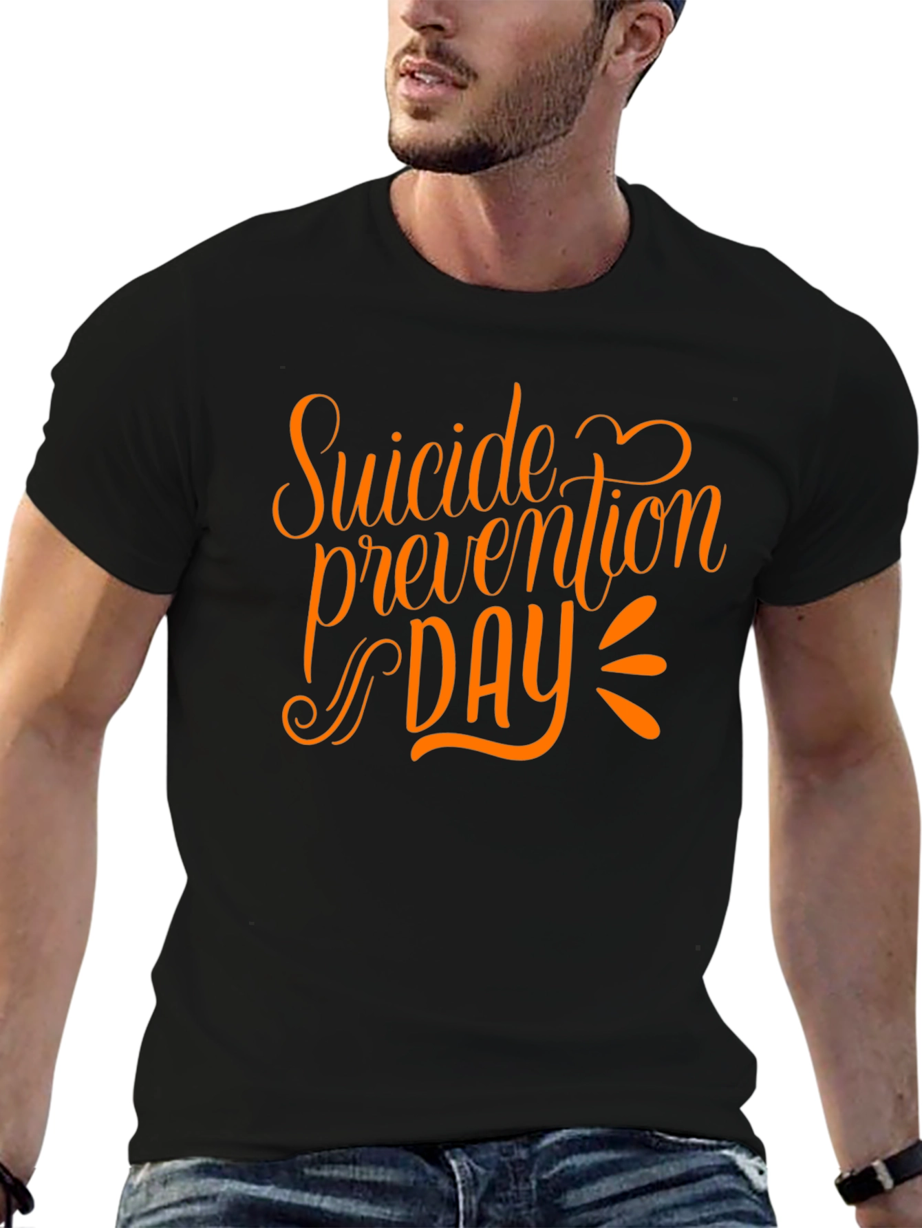 Suicide Prevention Day Graphic Tee - Black