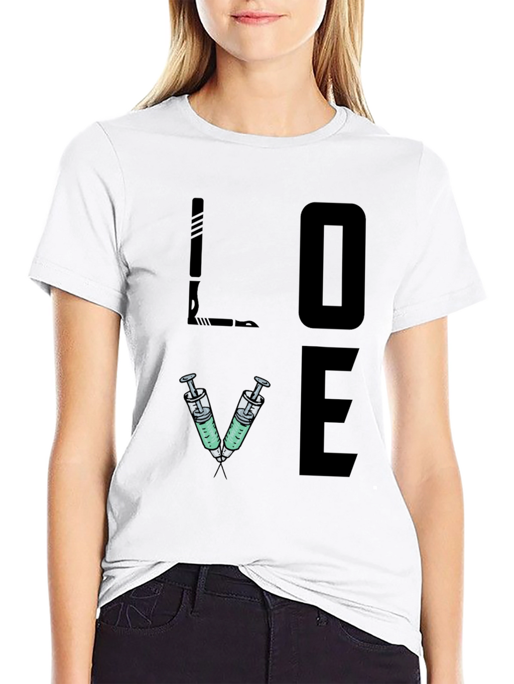 LOVE Syringe T-Shirt - Nurse/Doctor/Vet Gift