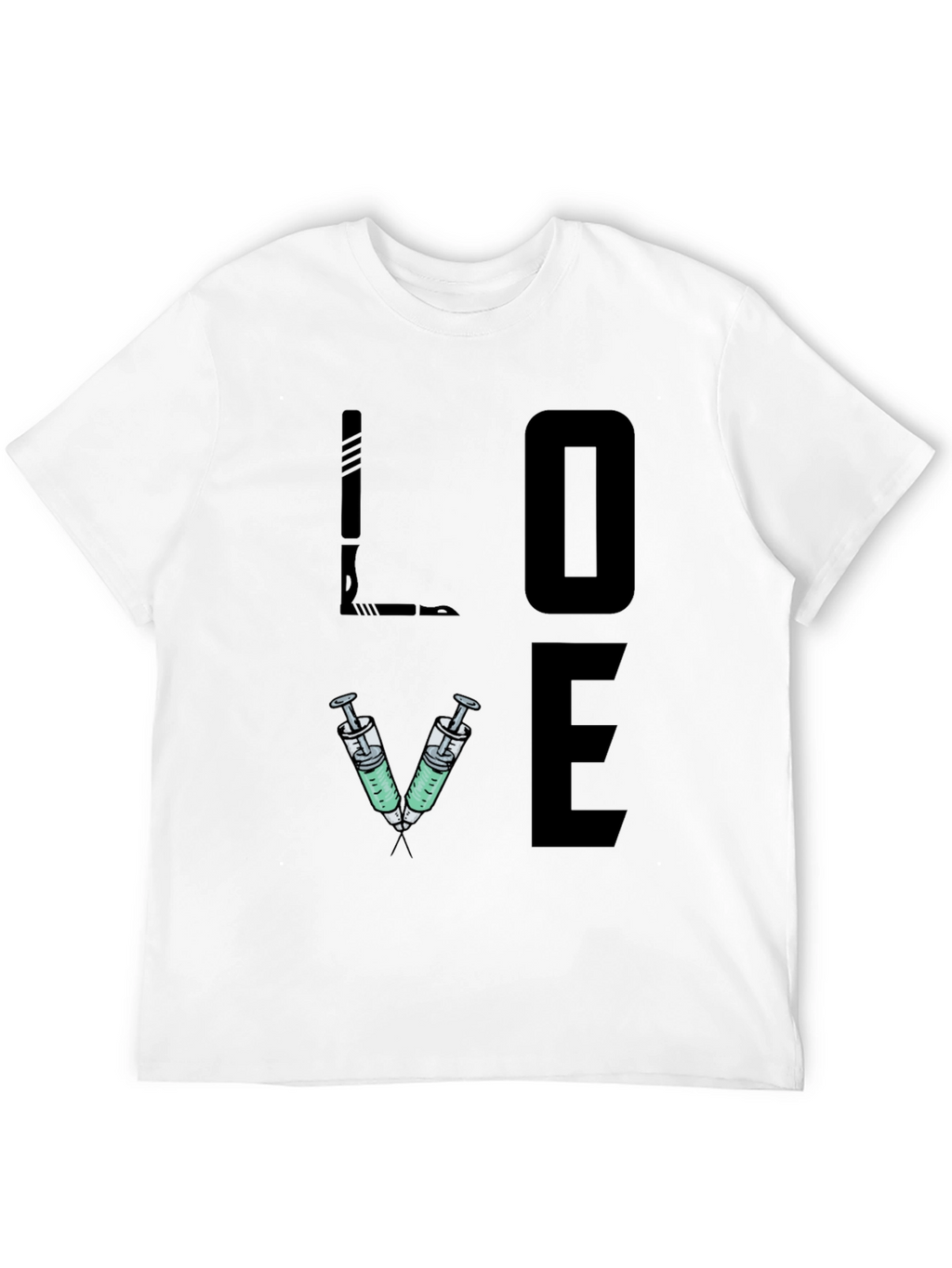 LOVE Syringe T-Shirt - Nurse/Doctor/Vet Gift